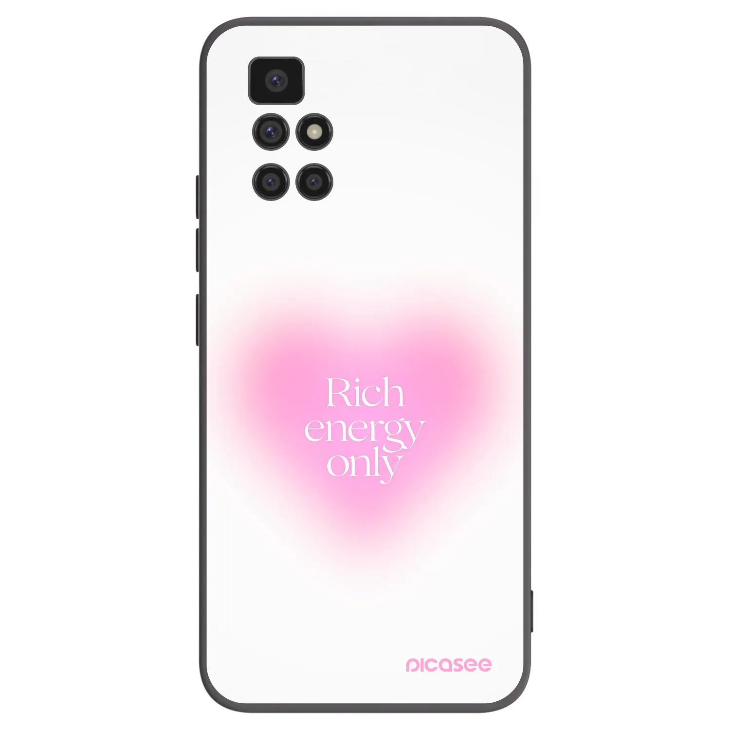 Picasee silikonowe czarne etui na Xiaomi Redmi 10 - Rich Energy