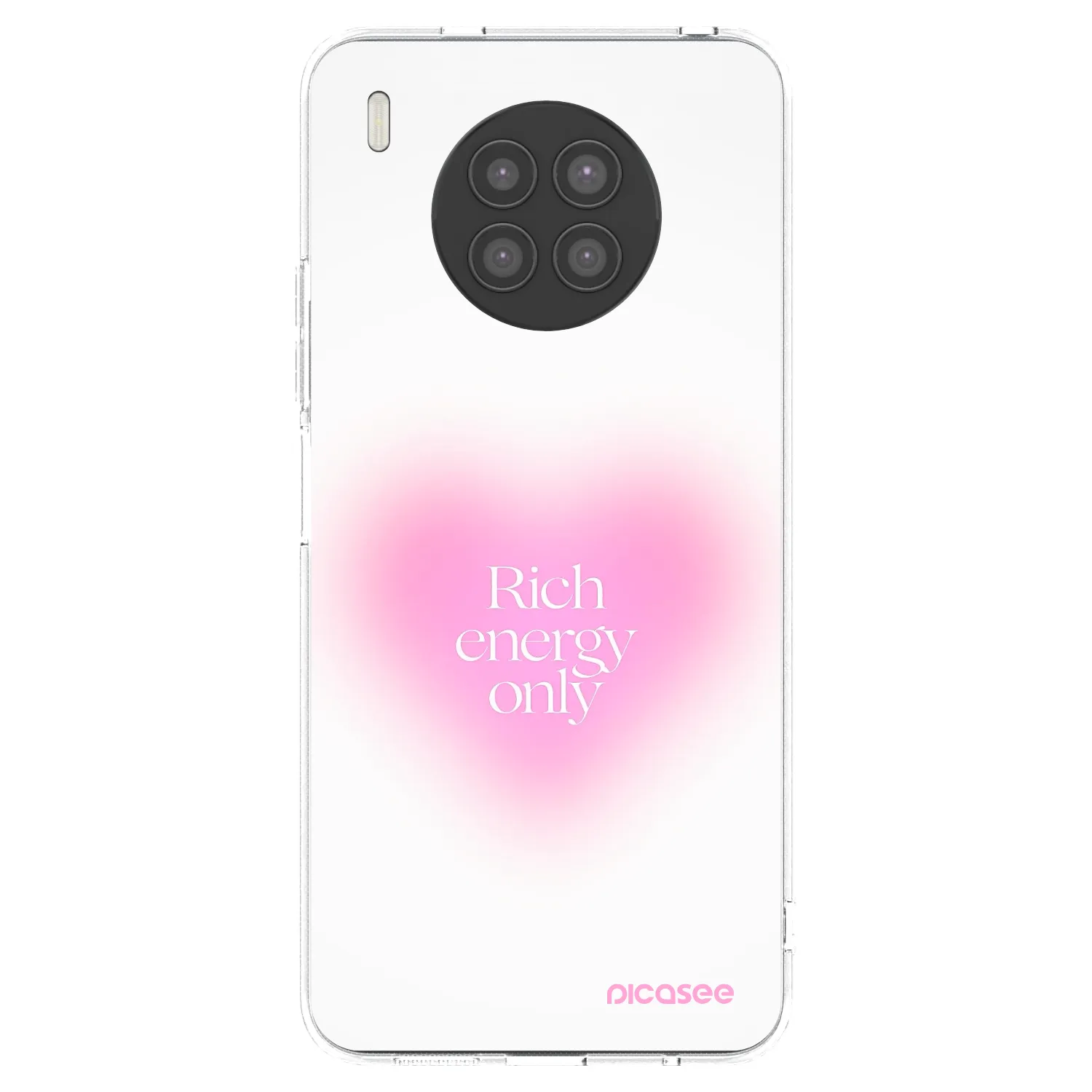 Picasee silikonowe przeźroczyste etui na Huawei Nova 8i - Rich Energy
