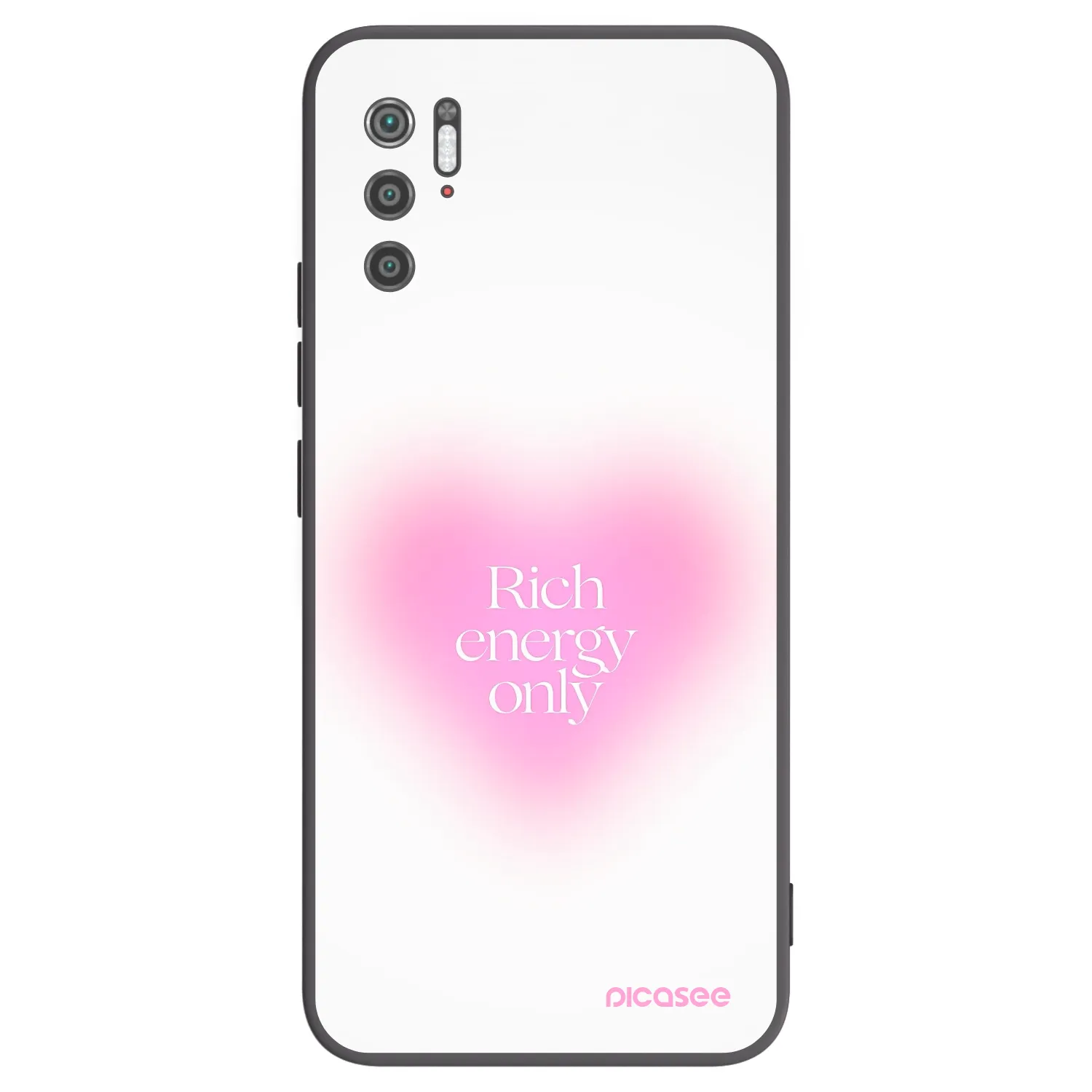 Picasee silikonowe czarne etui na Xiaomi Poco M3 Pro 5G - Rich Energy
