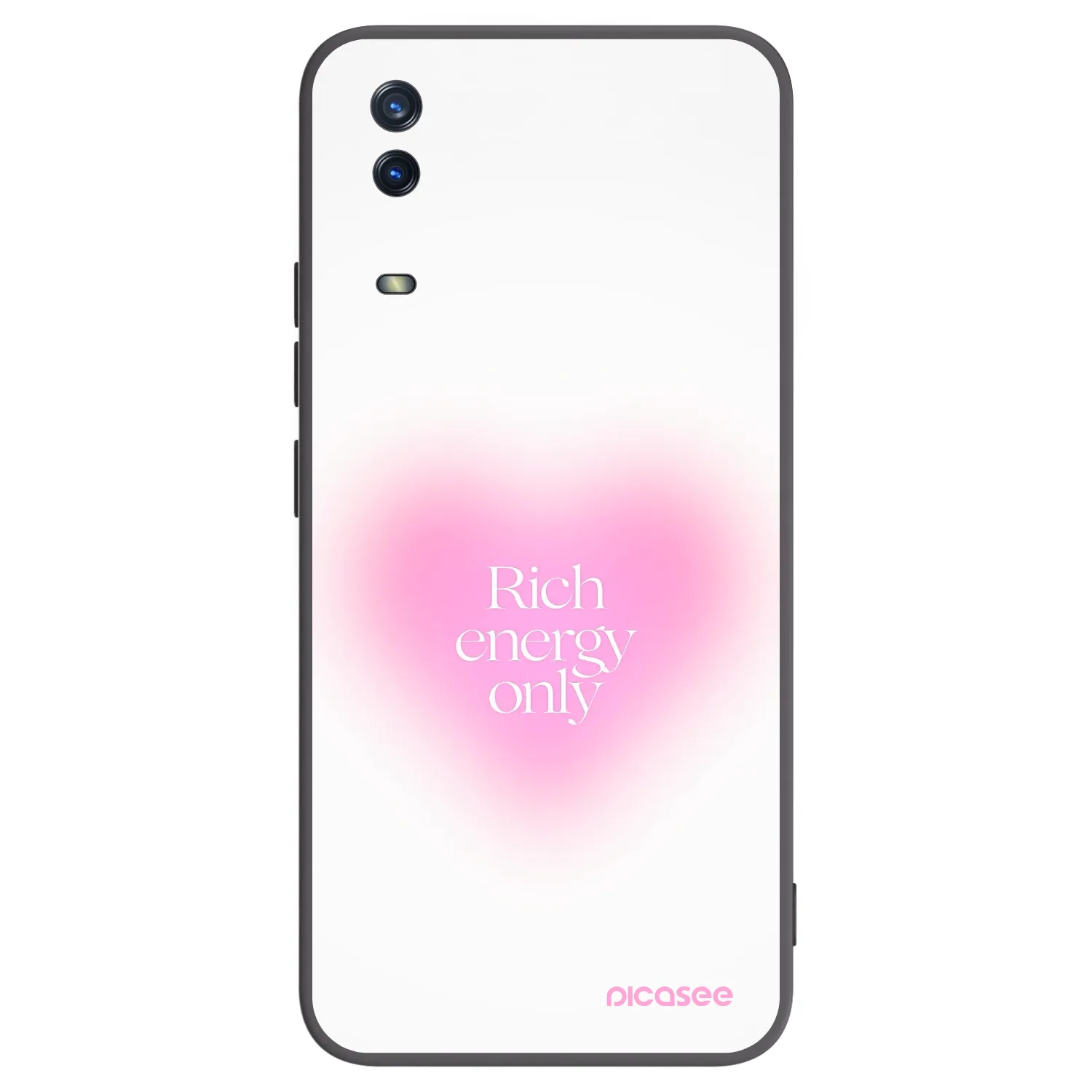 Picasee silikonowe czarne etui na Vivo Y11s - Rich Energy