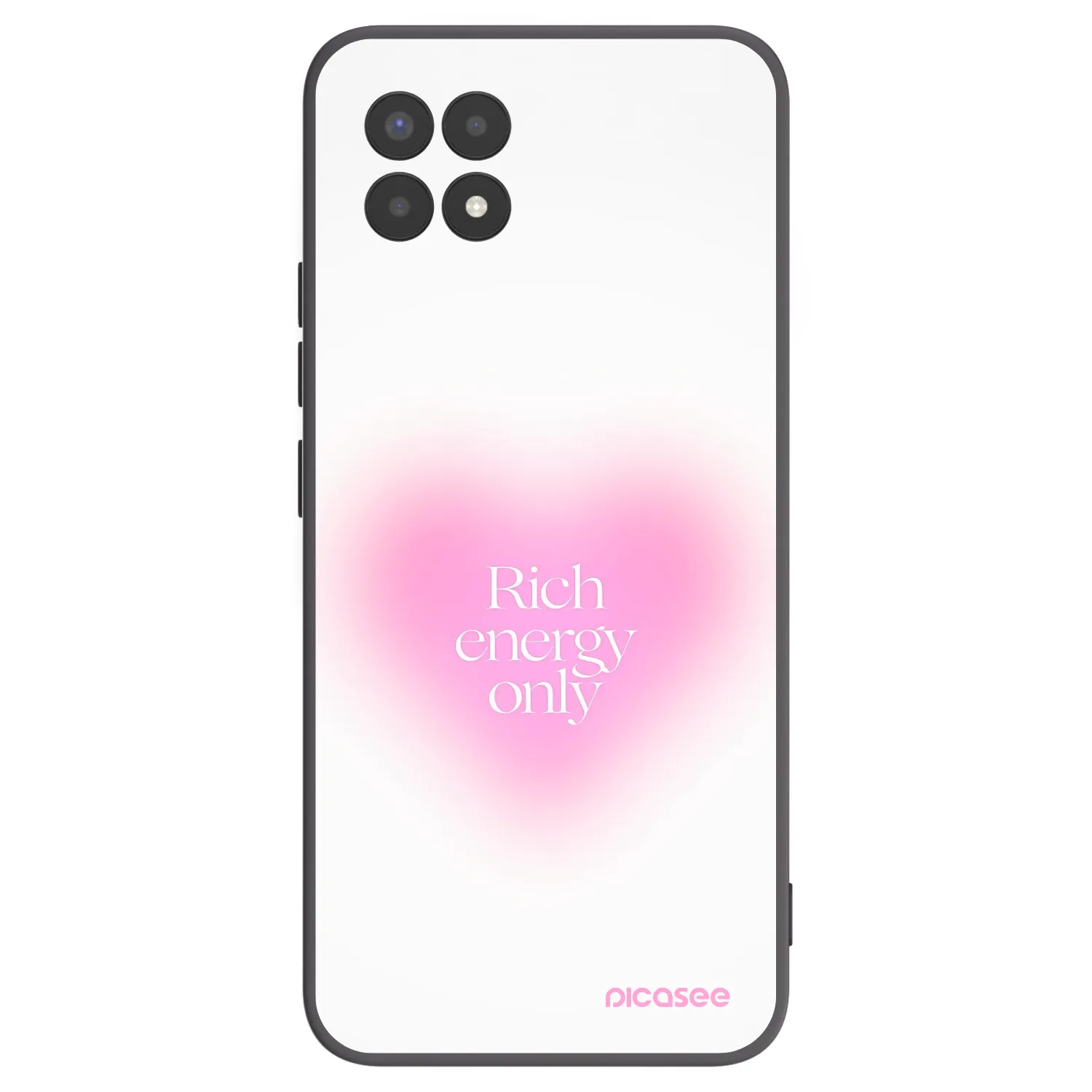 Picasee silikonowe czarne etui na Realme 8i - Rich Energy