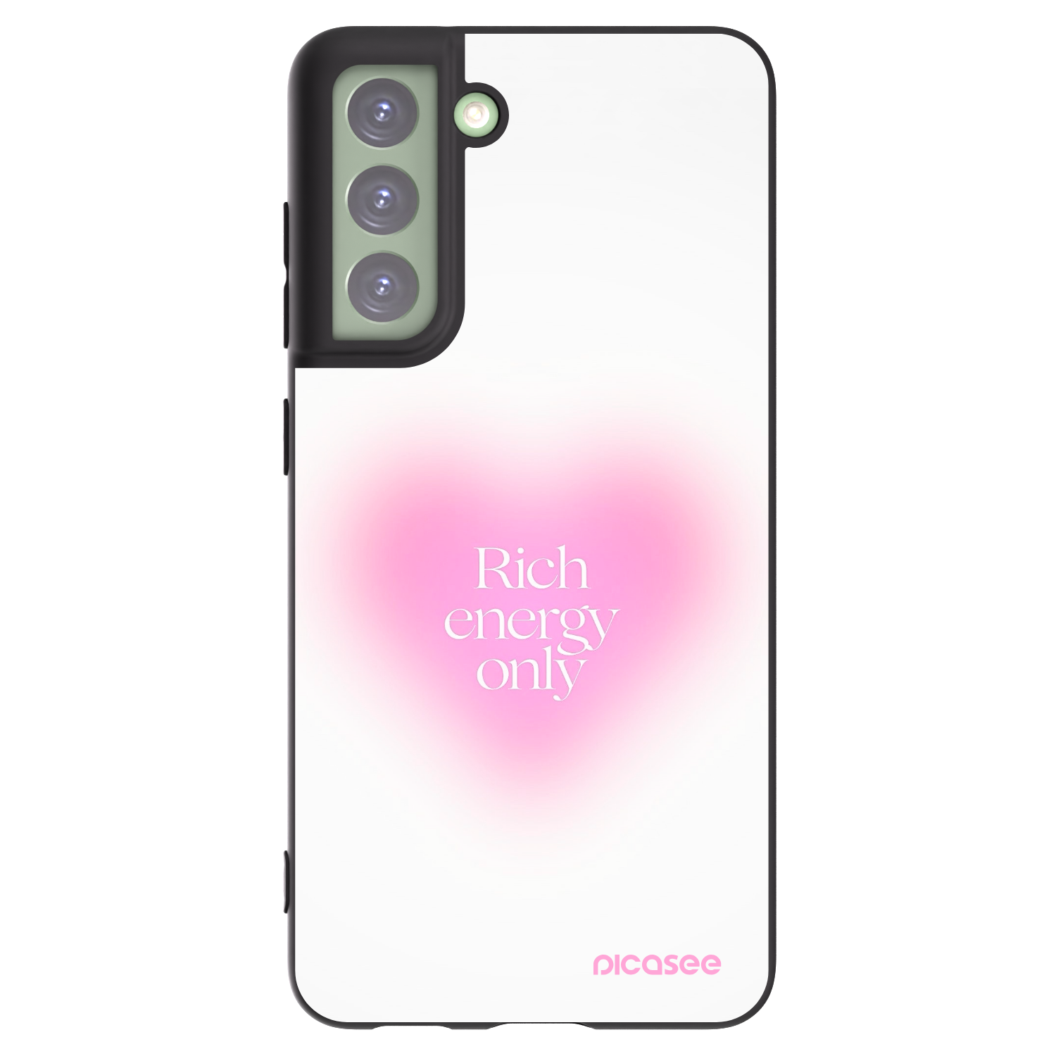 Picasee silikonowe czarne etui na Samsung Galaxy S21 FE 5G - Rich Energy
