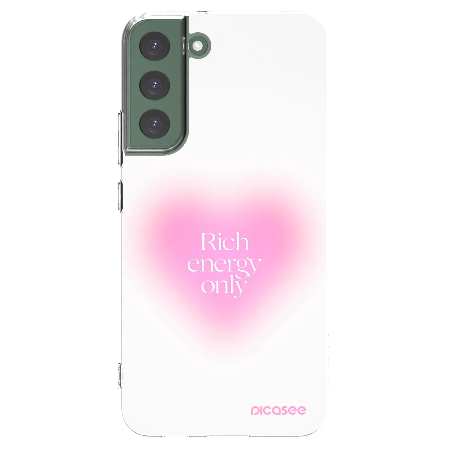 Picasee silikonowe przeźroczyste etui na Samsung Galaxy S22+ 5G - Rich Energy