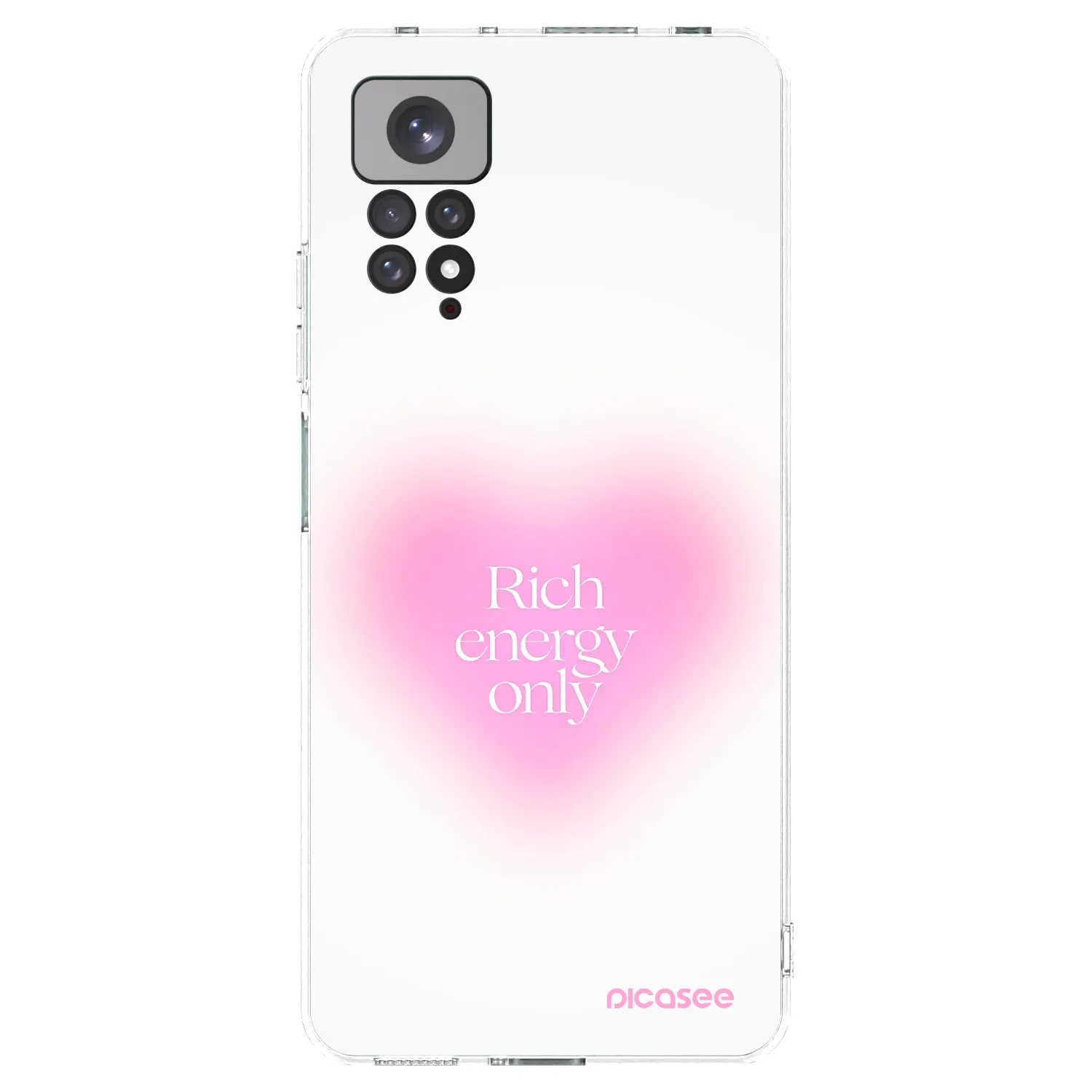 Picasee silikonowe przeźroczyste etui na Xiaomi Redmi Note 11S 4G - Rich Energy