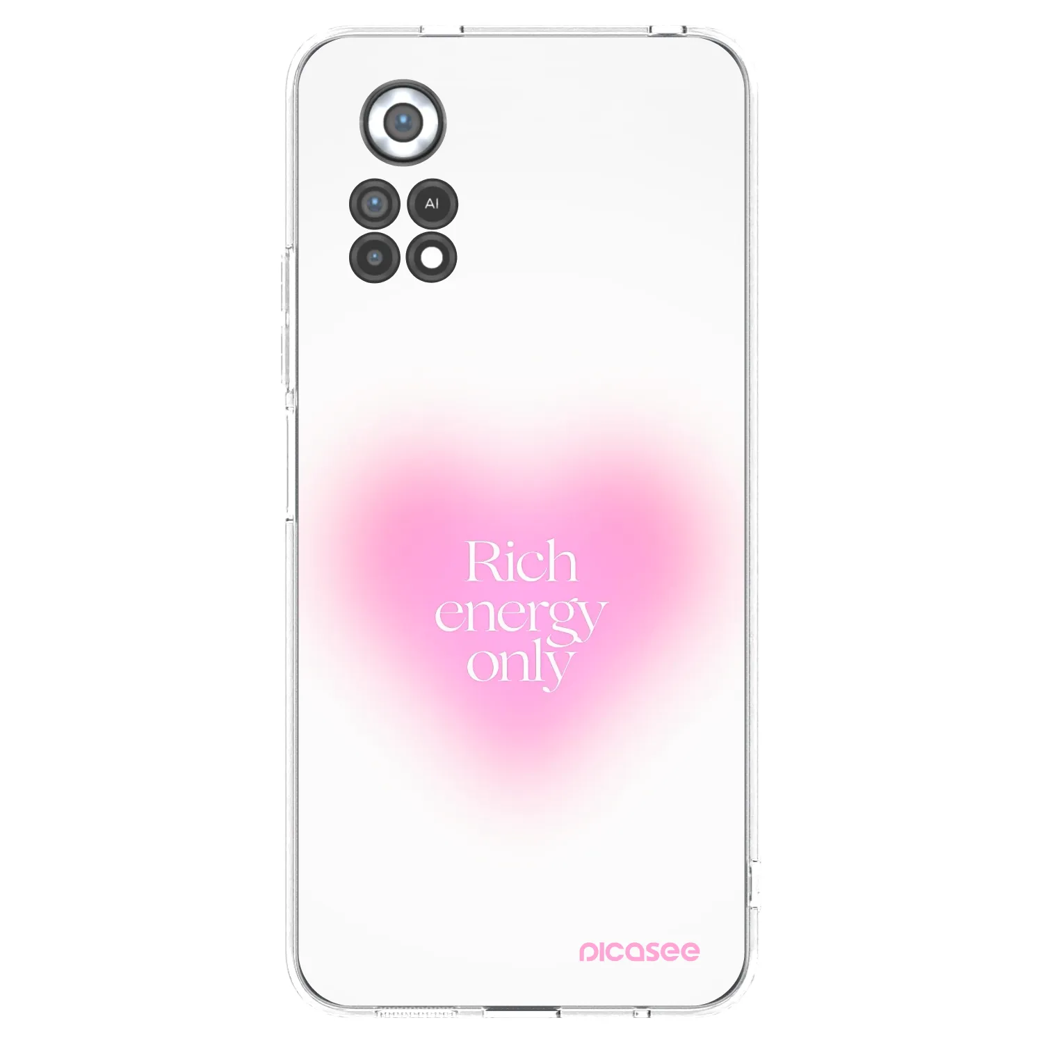 Picasee silikonowe przeźroczyste etui na Xiaomi Poco X4 Pro 5G - Rich Energy