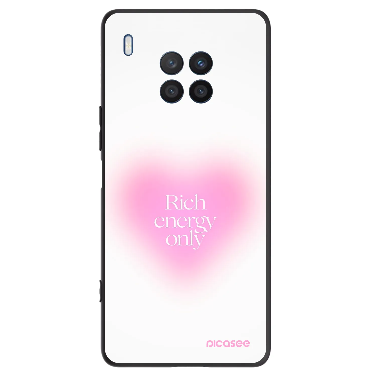 Picasee silikonowe czarne etui na Honor 50 Lite - Rich Energy