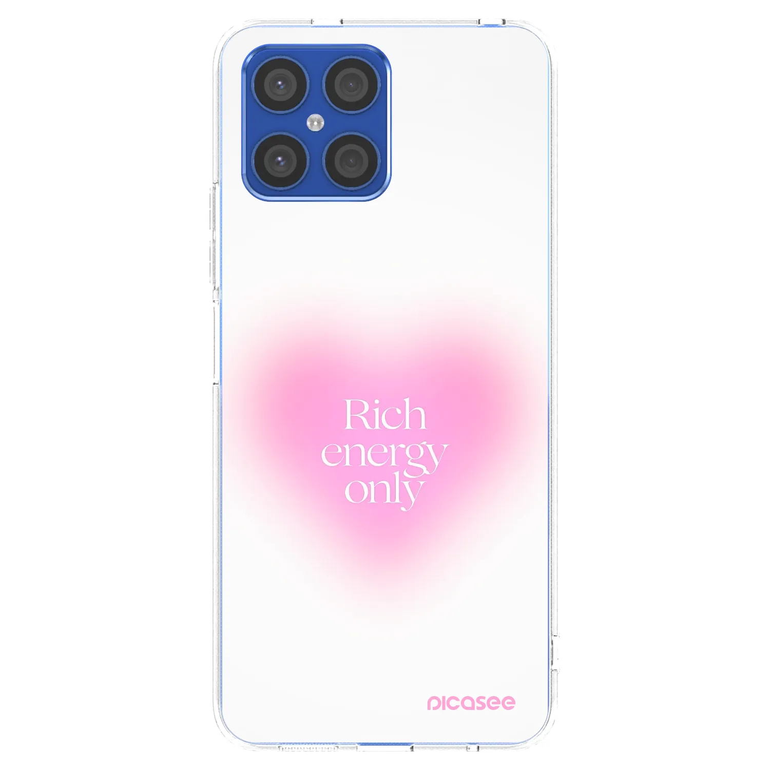 Picasee silikonowe przeźroczyste etui na Honor X8 4G - Rich Energy
