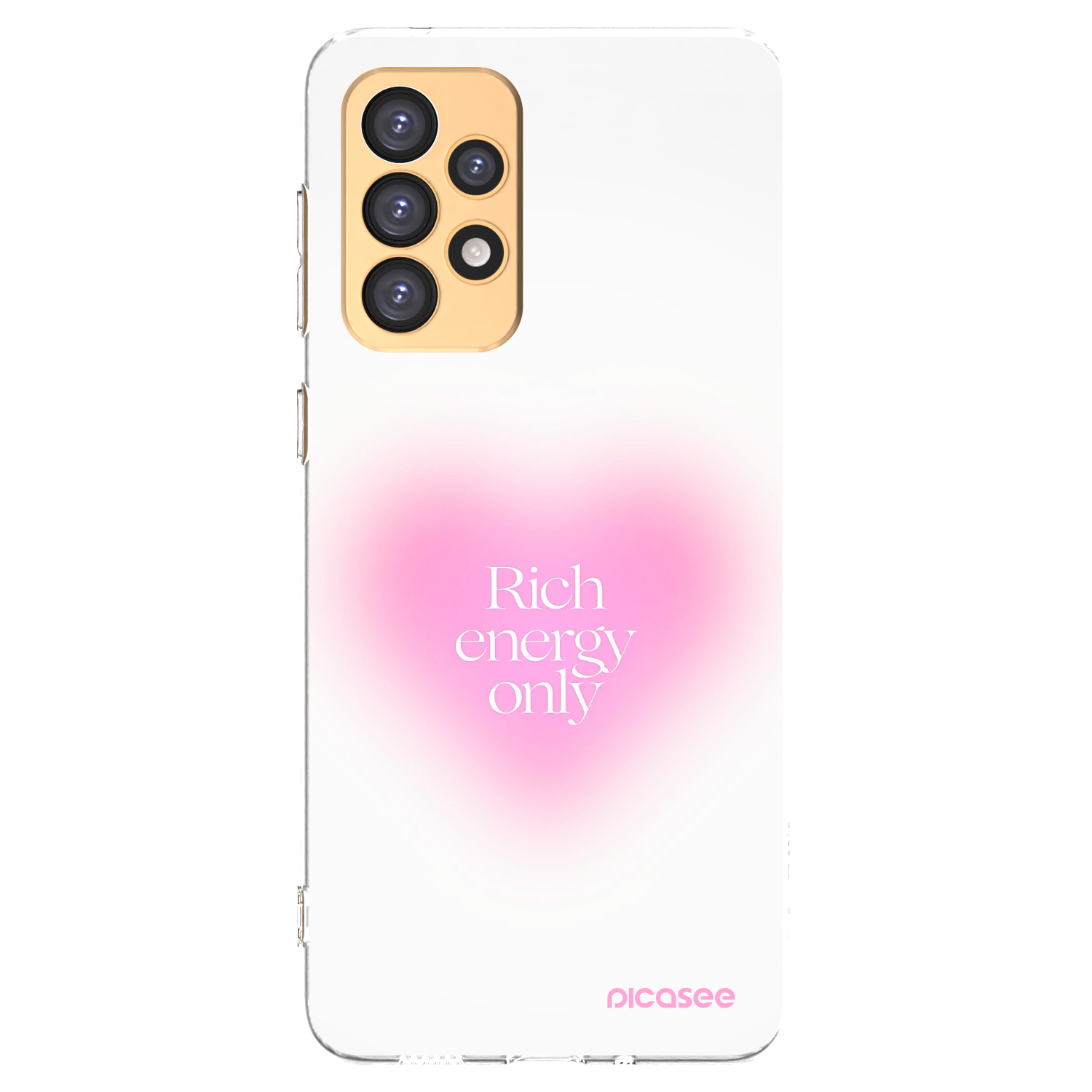 Picasee silikonowe przeźroczyste etui na Samsung Galaxy A33 5G A336 - Rich Energy