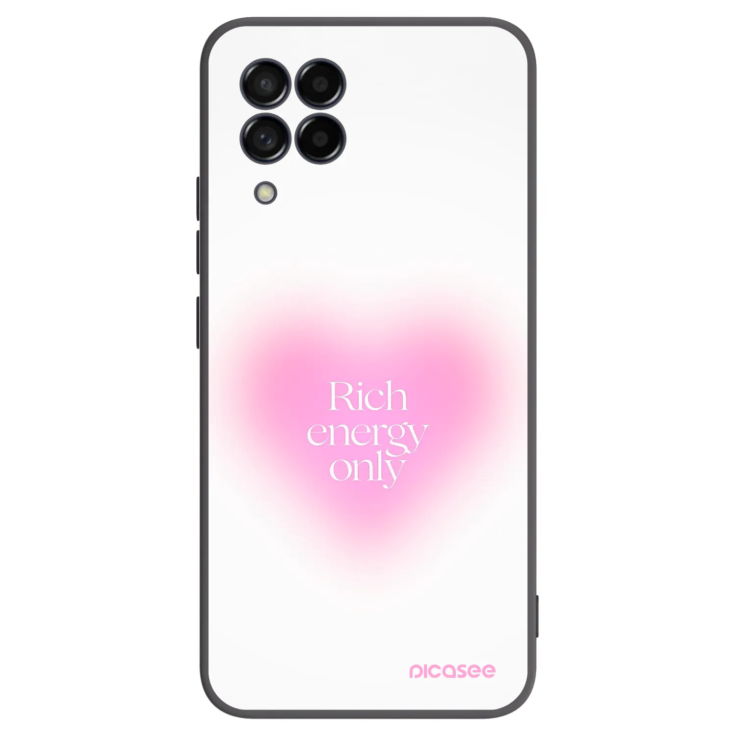 Picasee silikonowe czarne etui na Samsung Galaxy M53 5G - Rich Energy
