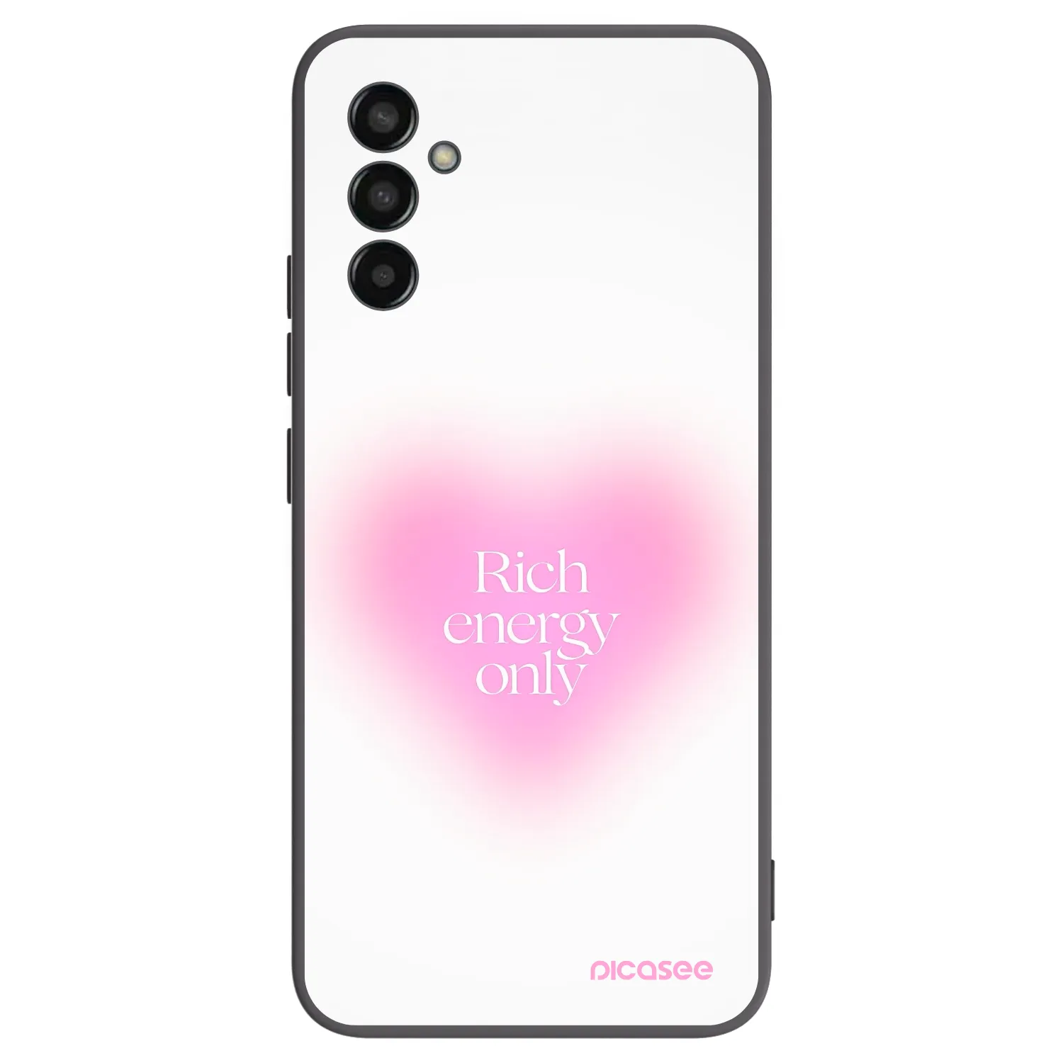 Picasee silikonowe czarne etui na Samsung Galaxy M13 M135F - Rich Energy