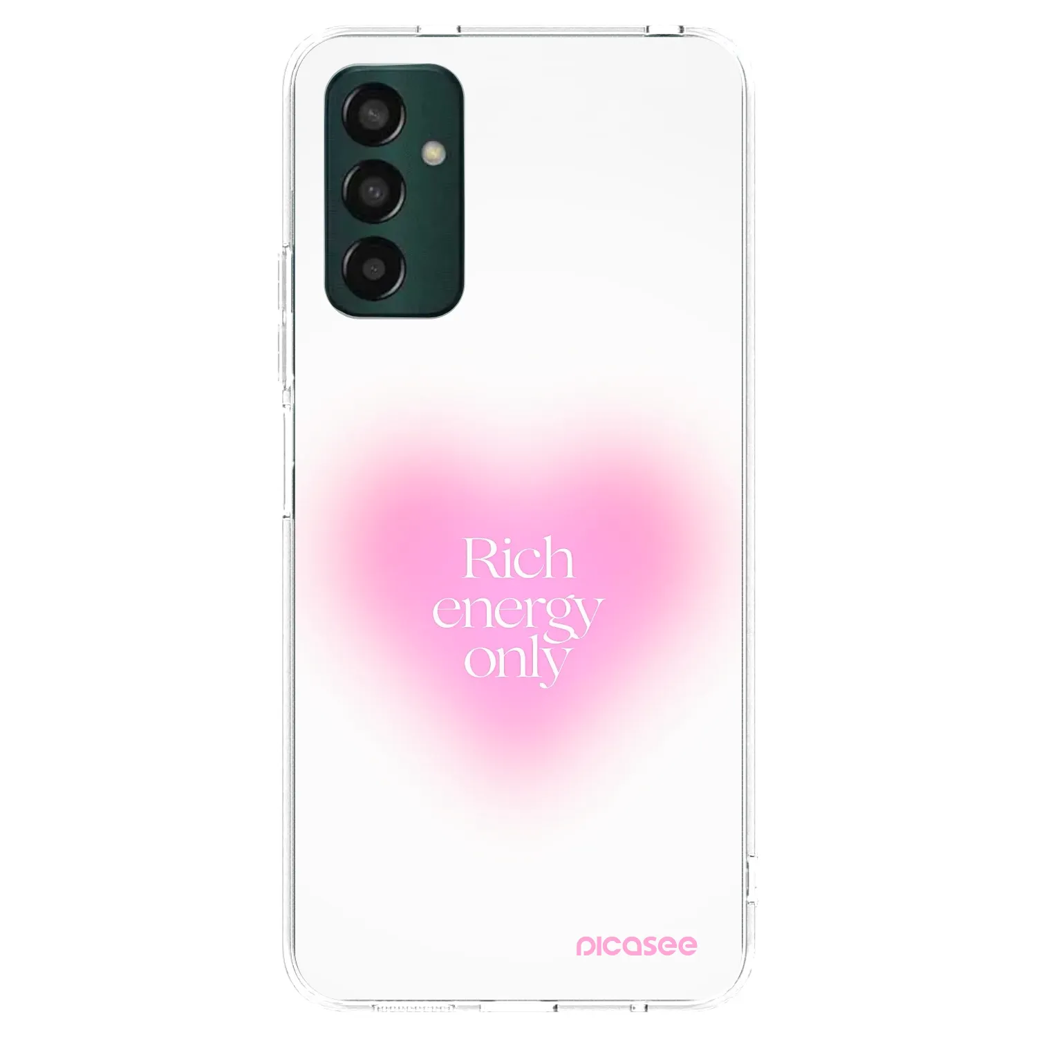 Picasee silikonowe przeźroczyste etui na Samsung Galaxy M13 M135F - Rich Energy