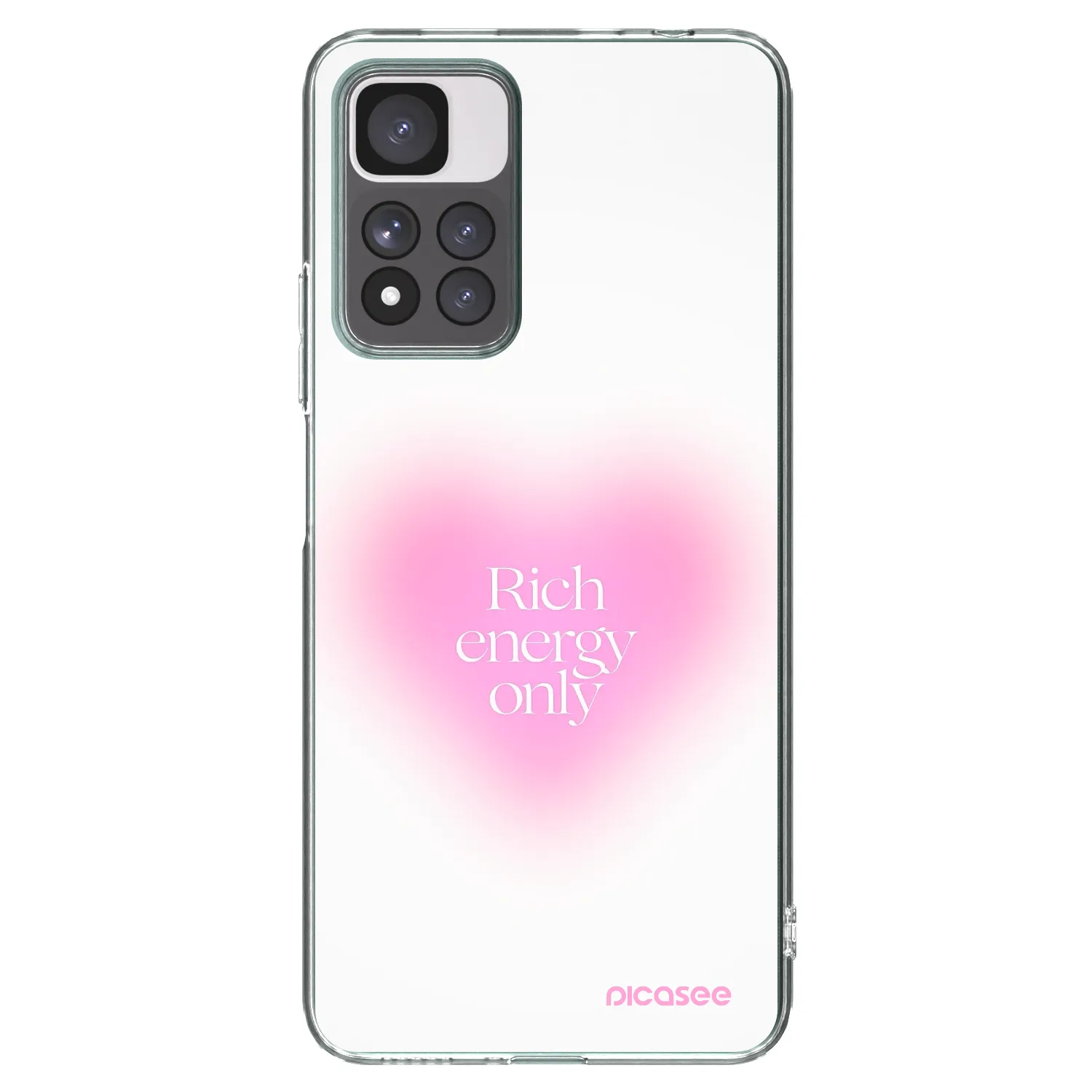 Picasee silikonowe przeźroczyste etui na Xiaomi Redmi Note 11 Pro+ 5G - Rich Energy