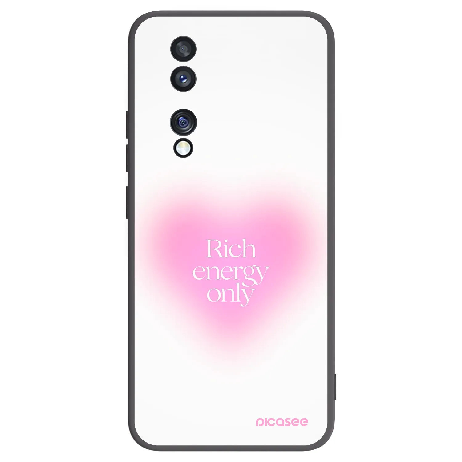 Picasee silikonowe czarne etui na Honor 70 - Rich Energy