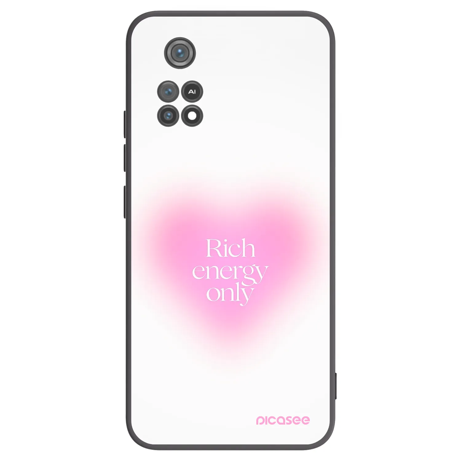 Picasee silikonowe czarne etui na Xiaomi Poco M4 Pro - Rich Energy