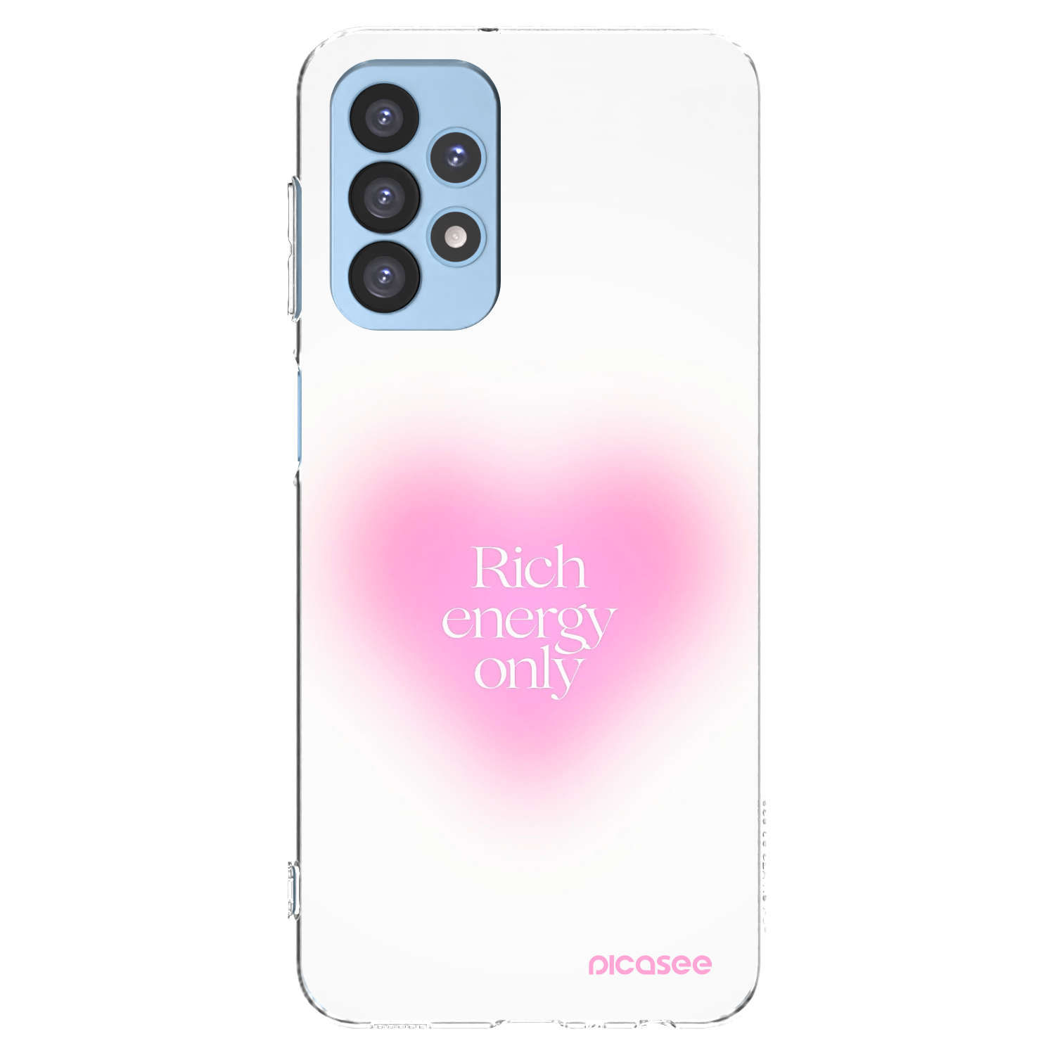 Picasee silikonowe przeźroczyste etui na Samsung Galaxy A23 A235F 4G - Rich Energy