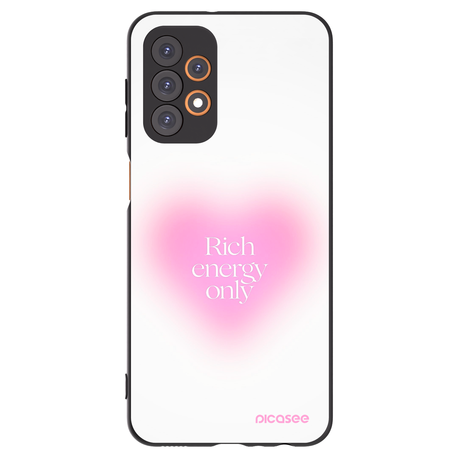 Picasee silikonowe czarne etui na Samsung Galaxy A23 A236B 5G - Rich Energy