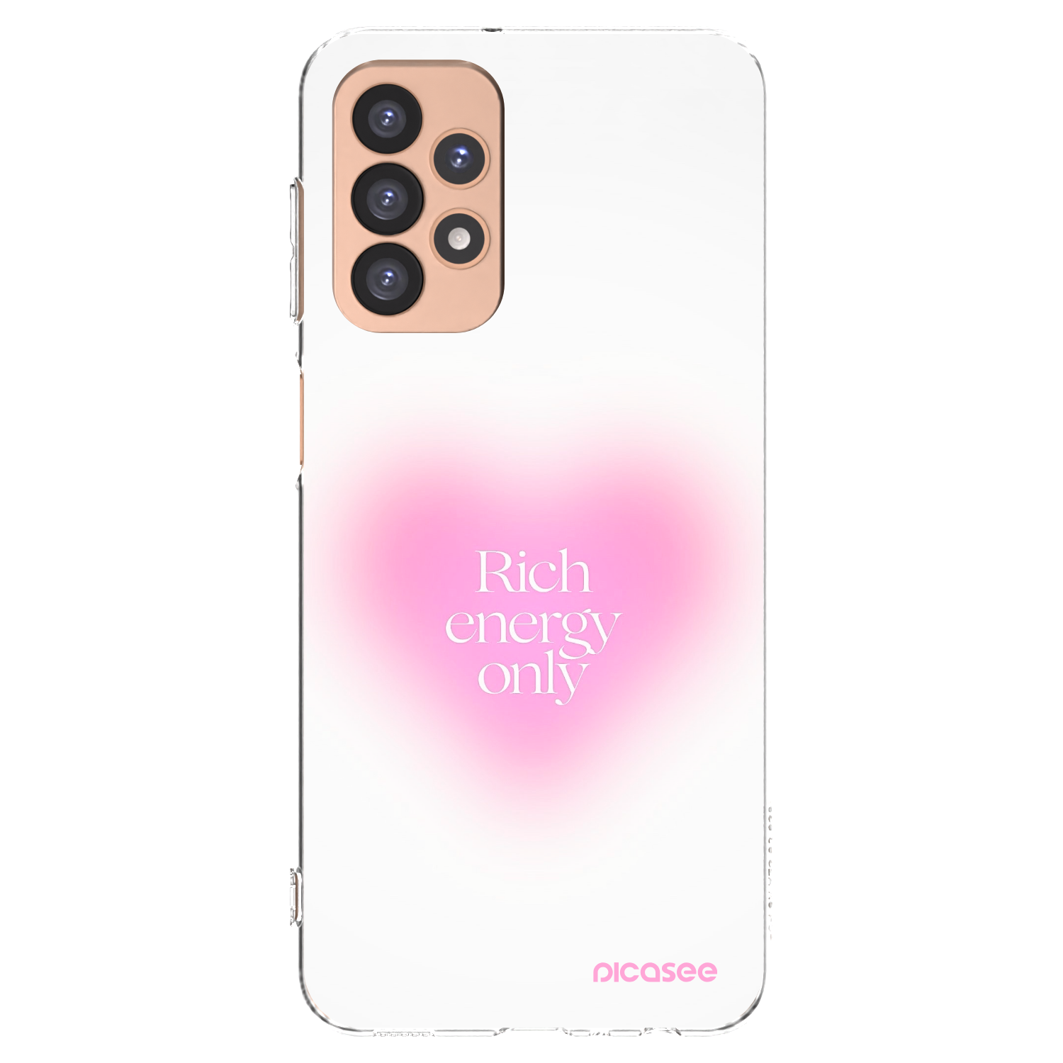 Picasee silikonowe przeźroczyste etui na Samsung Galaxy A23 A236B 5G - Rich Energy