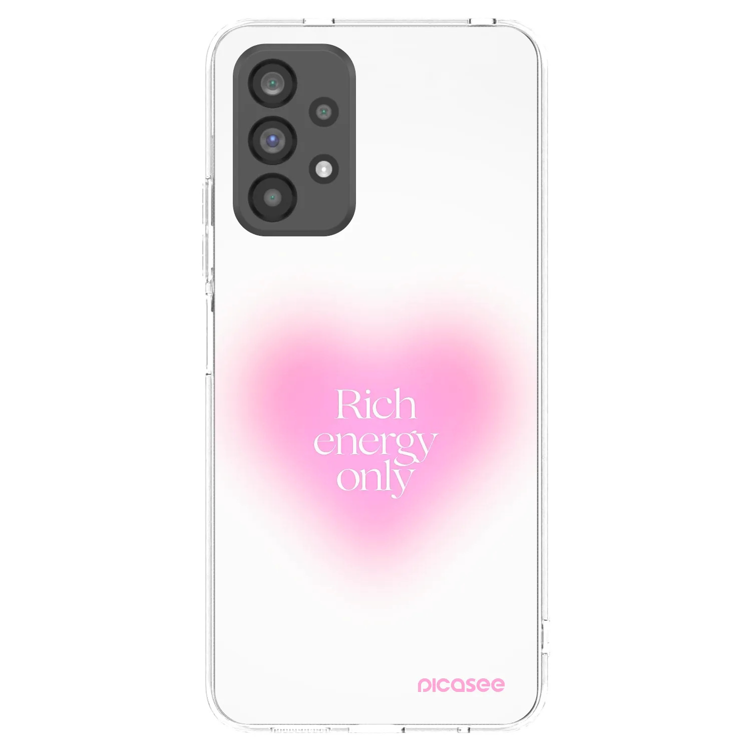 Picasee silikonowe przeźroczyste etui na Samsung Galaxy A73 5G - Rich Energy