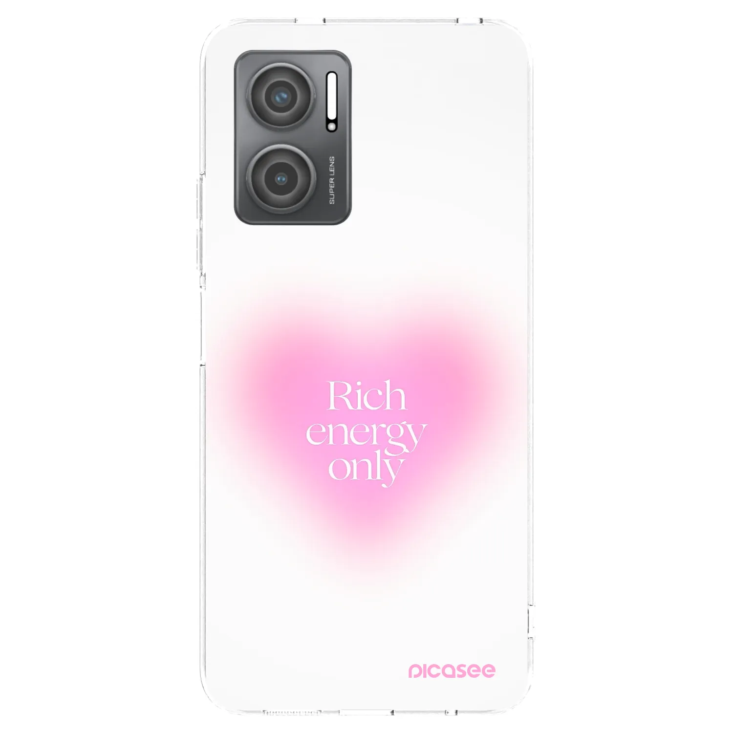 Picasee silikonowe przeźroczyste etui na Xiaomi Redmi 10 5G - Rich Energy