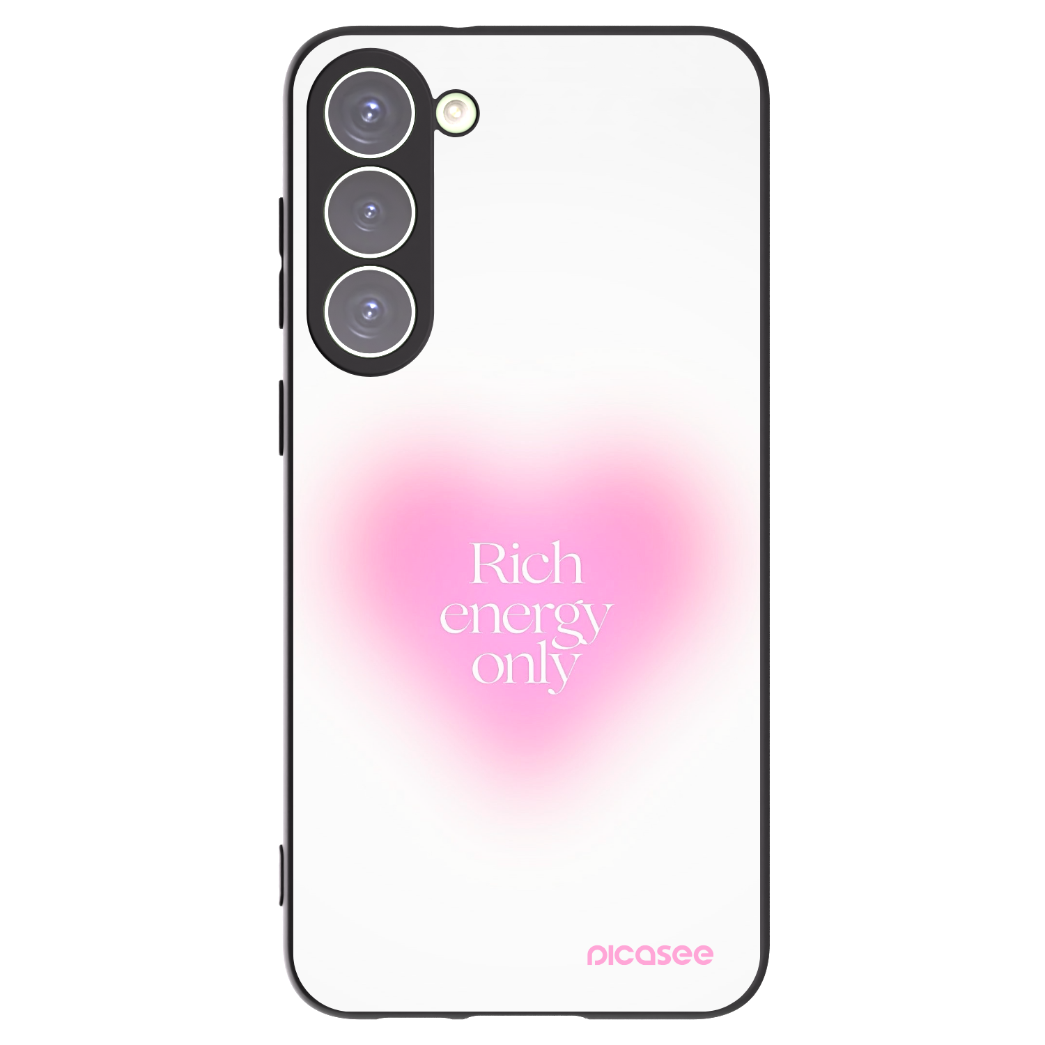 Picasee silikonowe czarne etui na Samsung Galaxy S23+ 5G - Rich Energy