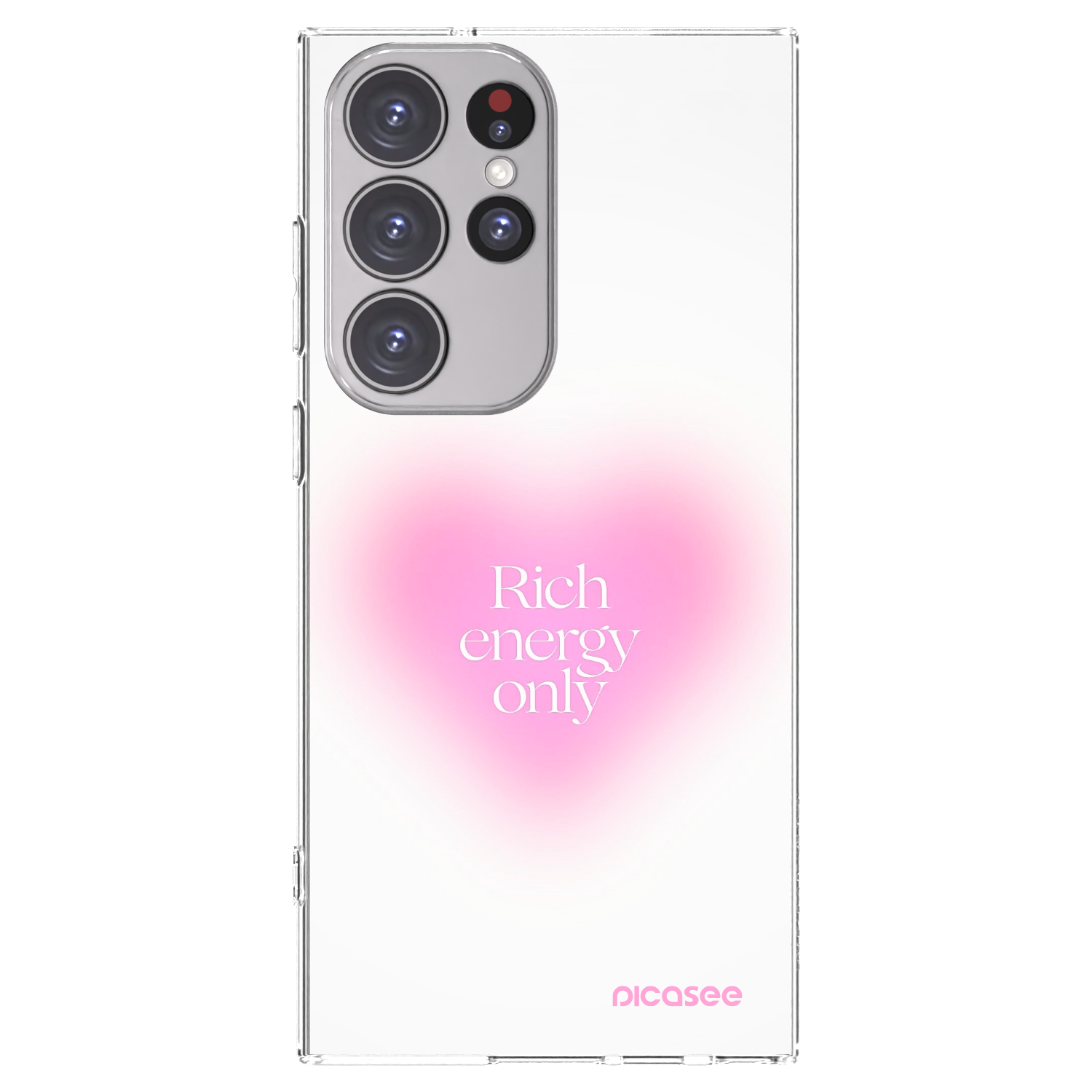 Picasee silikonowe przeźroczyste etui na Samsung Galaxy S23 Ultra 5G - Rich Energy