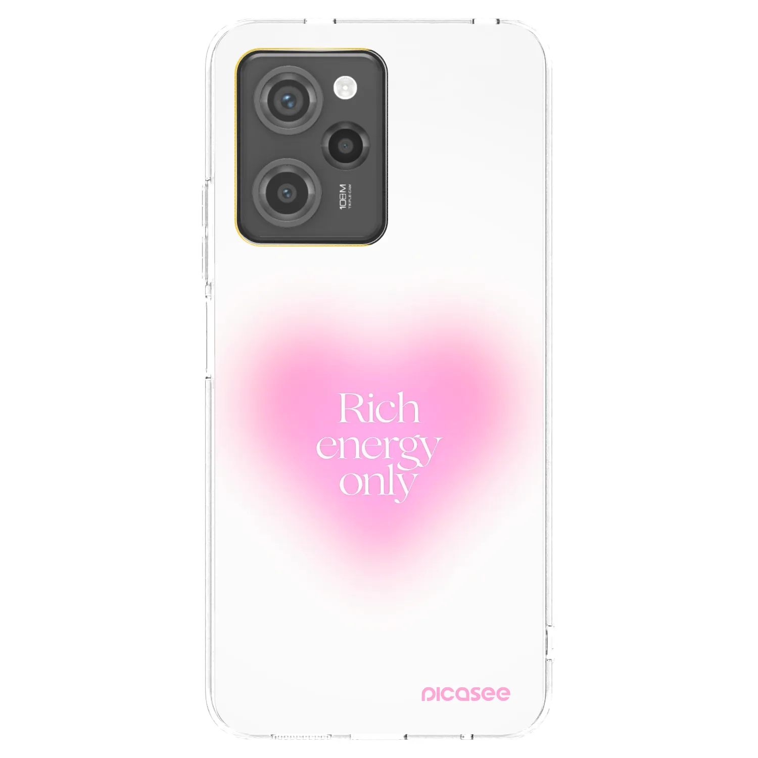 Picasee silikonowe czarne etui na Xiaomi Poco X5 Pro - Rich Energy