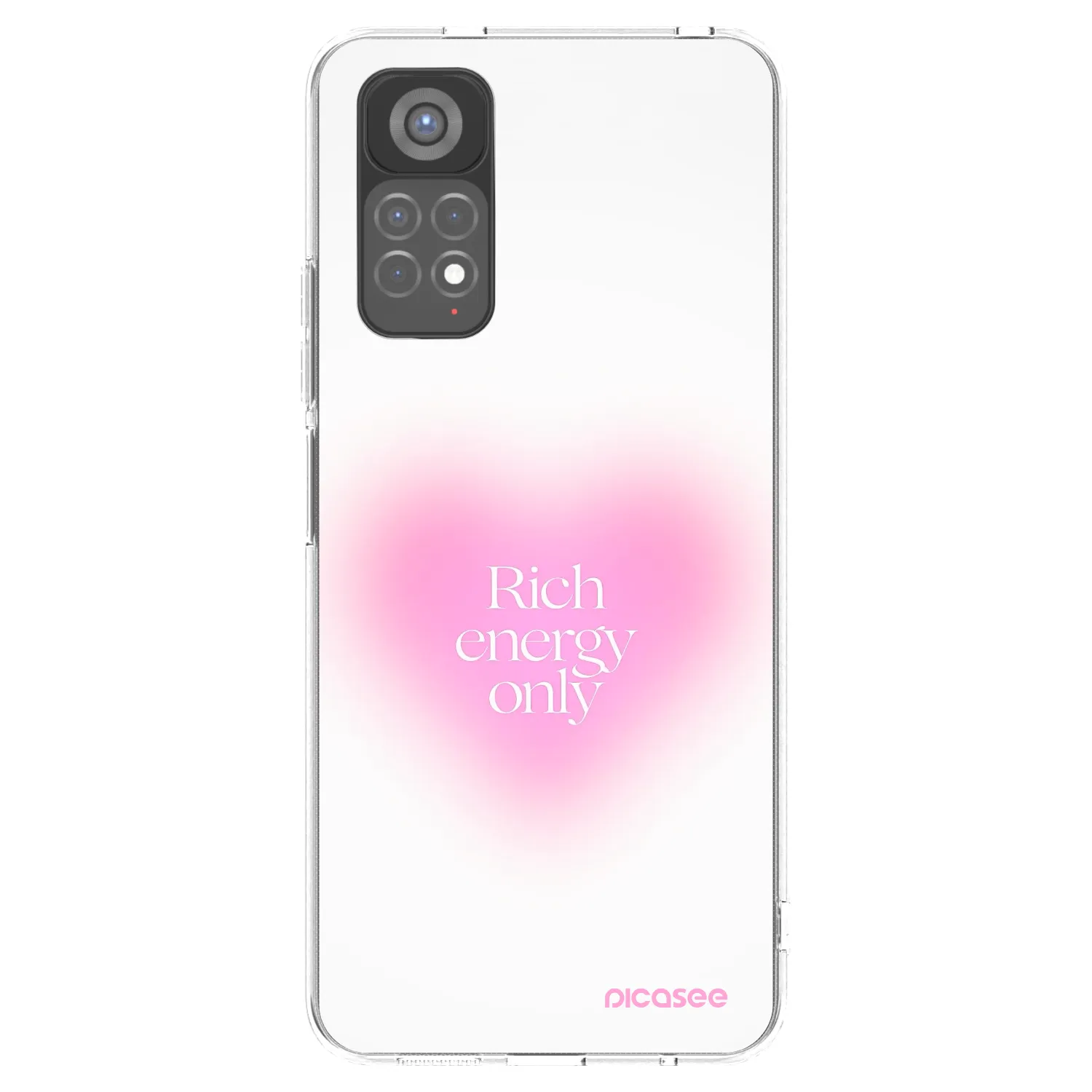 Picasee silikonowe przeźroczyste etui na Xiaomi Redmi Note 11S 5G - Rich Energy