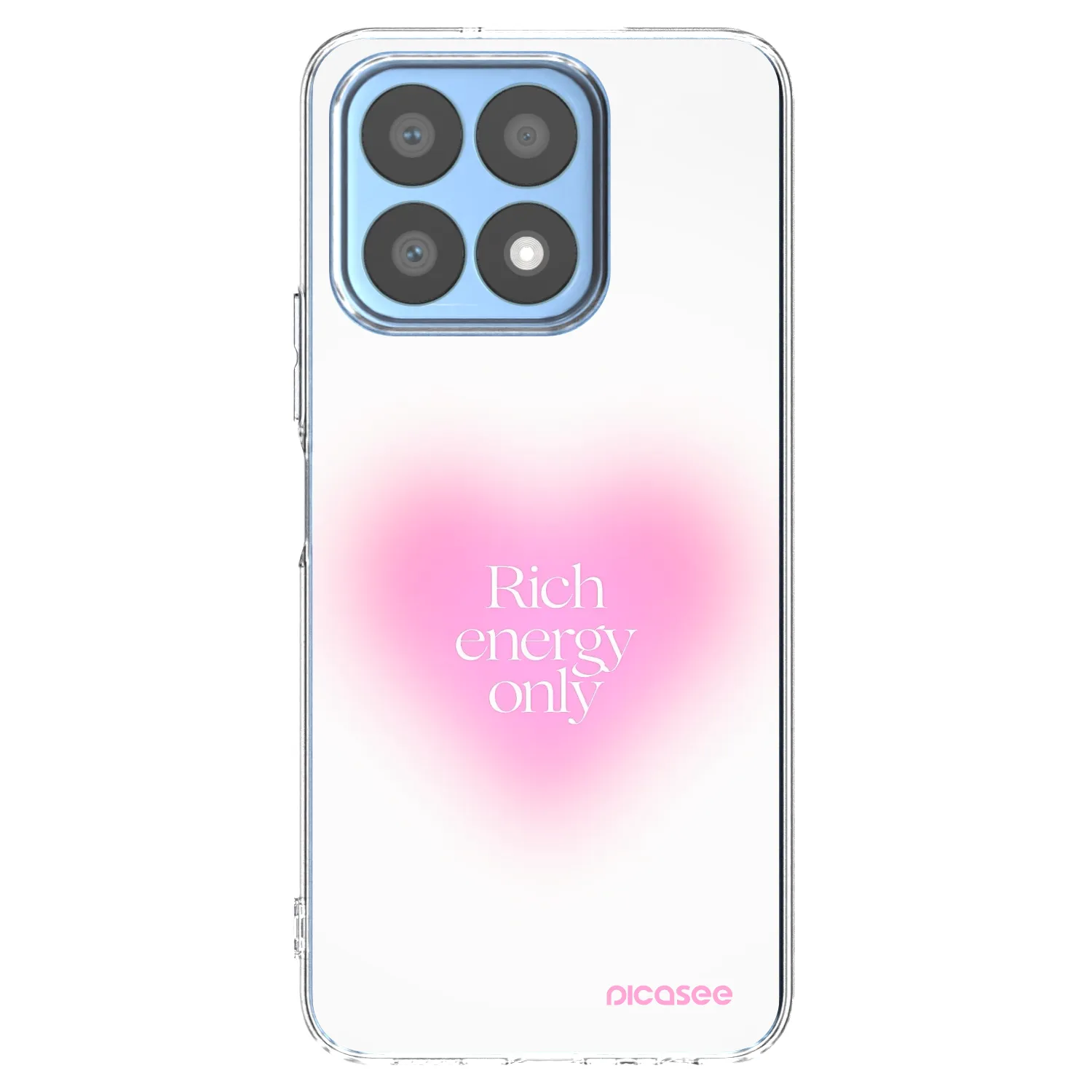 Picasee silikonowe przeźroczyste etui na Honor X8a - Rich Energy