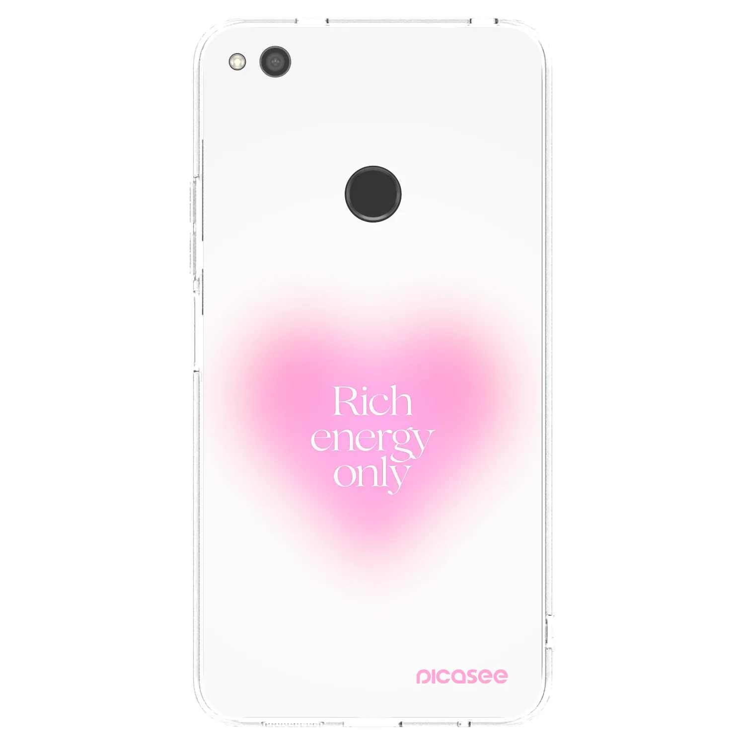 Picasee silikonowe przeźroczyste etui na Huawei P9 Lite 2017 - Rich Energy