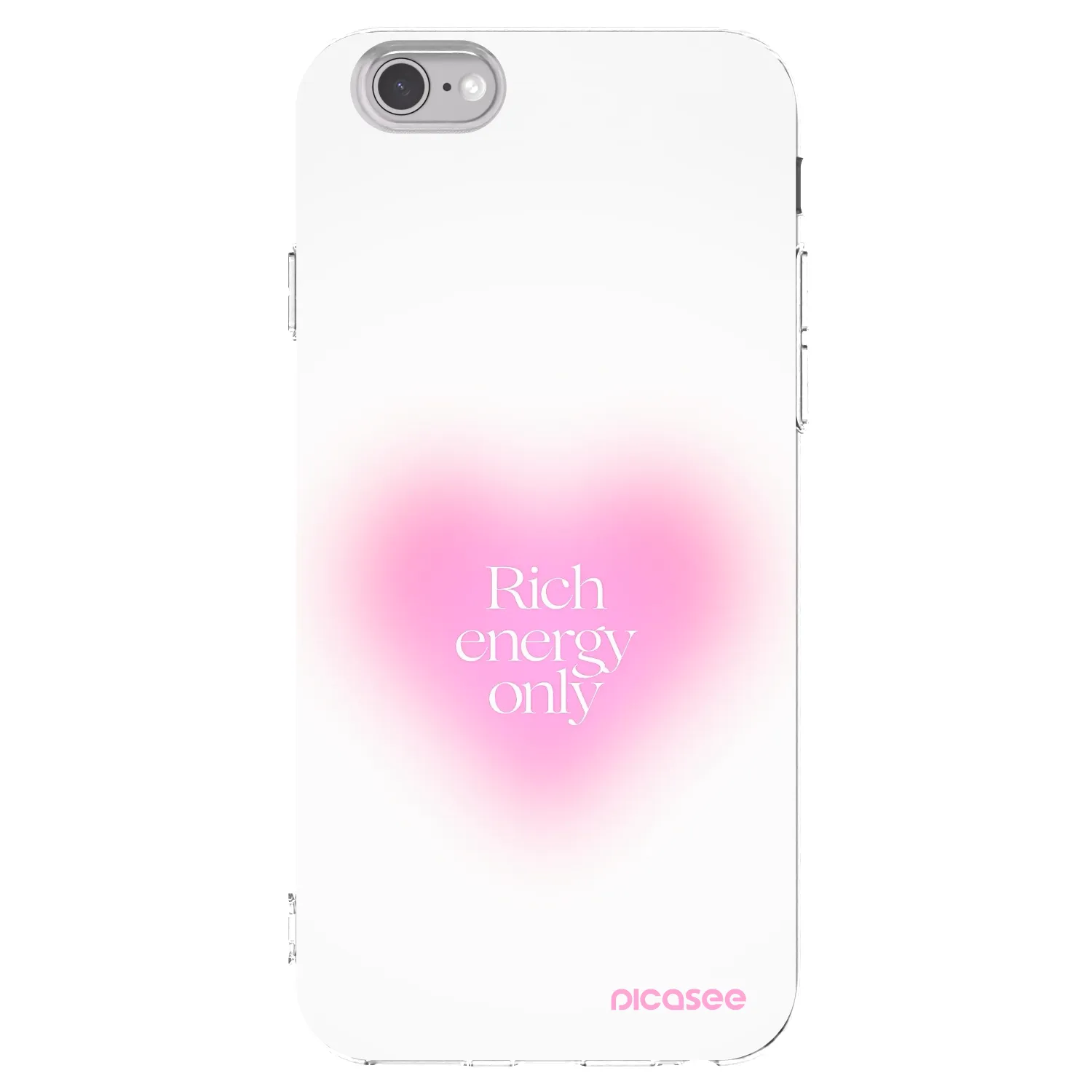 Picasee silikonowe przeźroczyste etui na Apple iPhone 6/6S - Rich Energy