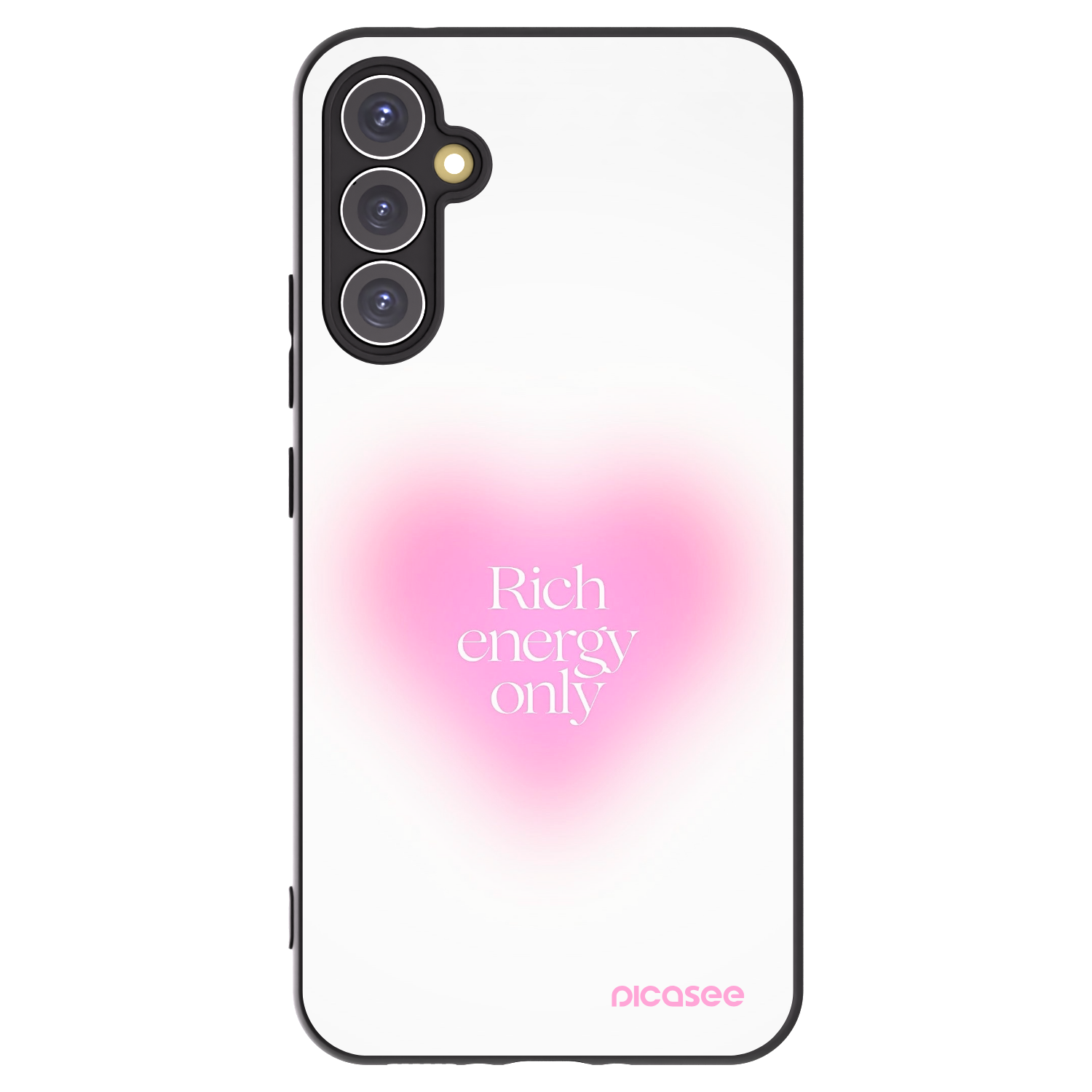 Picasee silikonowe czarne etui na Samsung Galaxy A34 5G A346B - Rich Energy