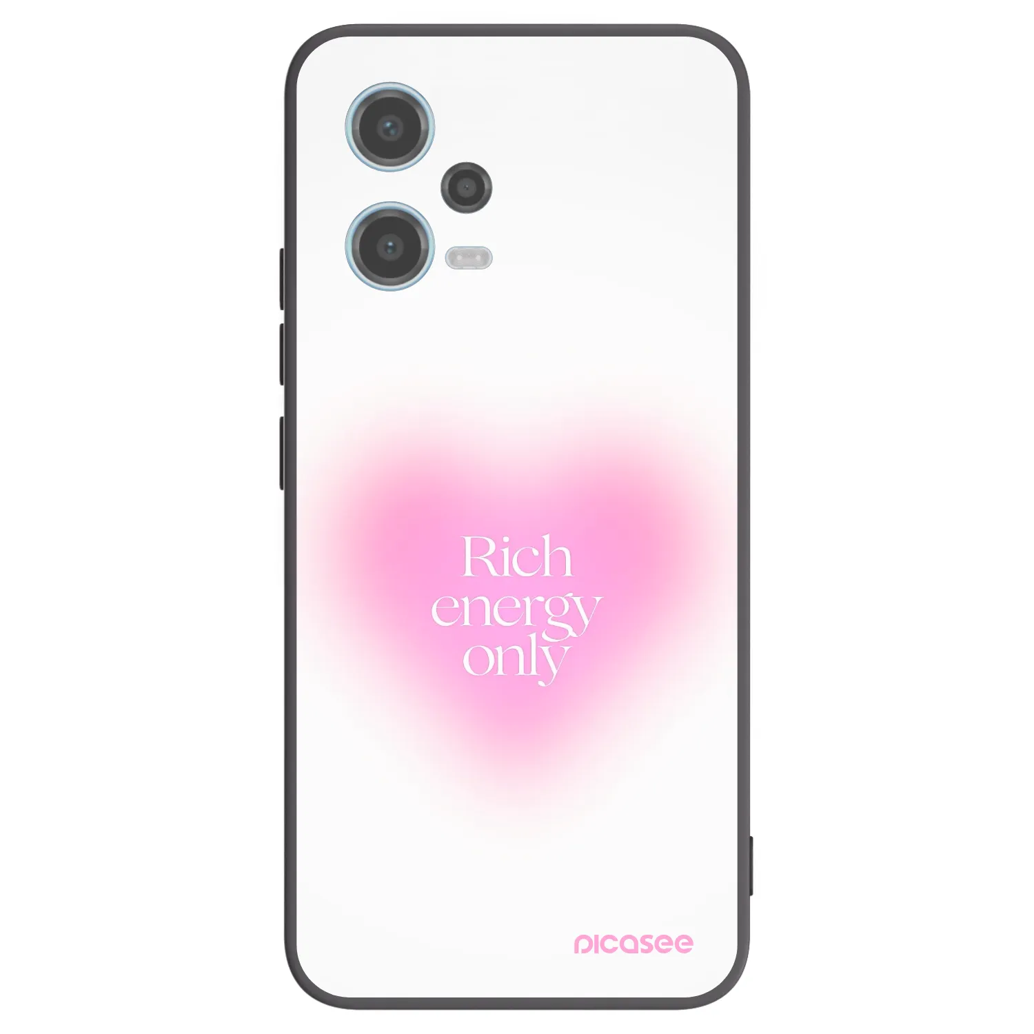 Picasee silikonowe czarne etui na Xiaomi Redmi Note 12 5G - Rich Energy