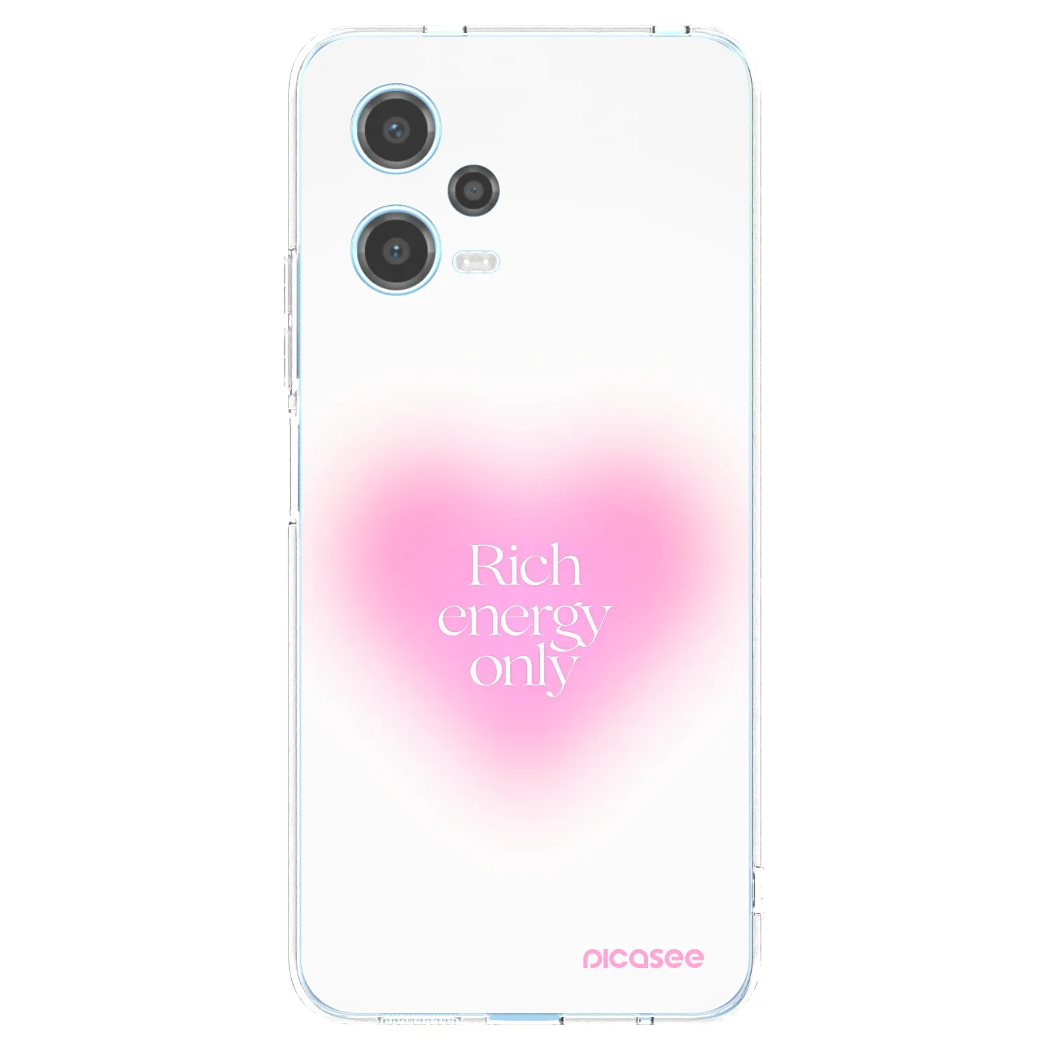 Picasee silikonowe przeźroczyste etui na Xiaomi Redmi Note 12 5G - Rich Energy