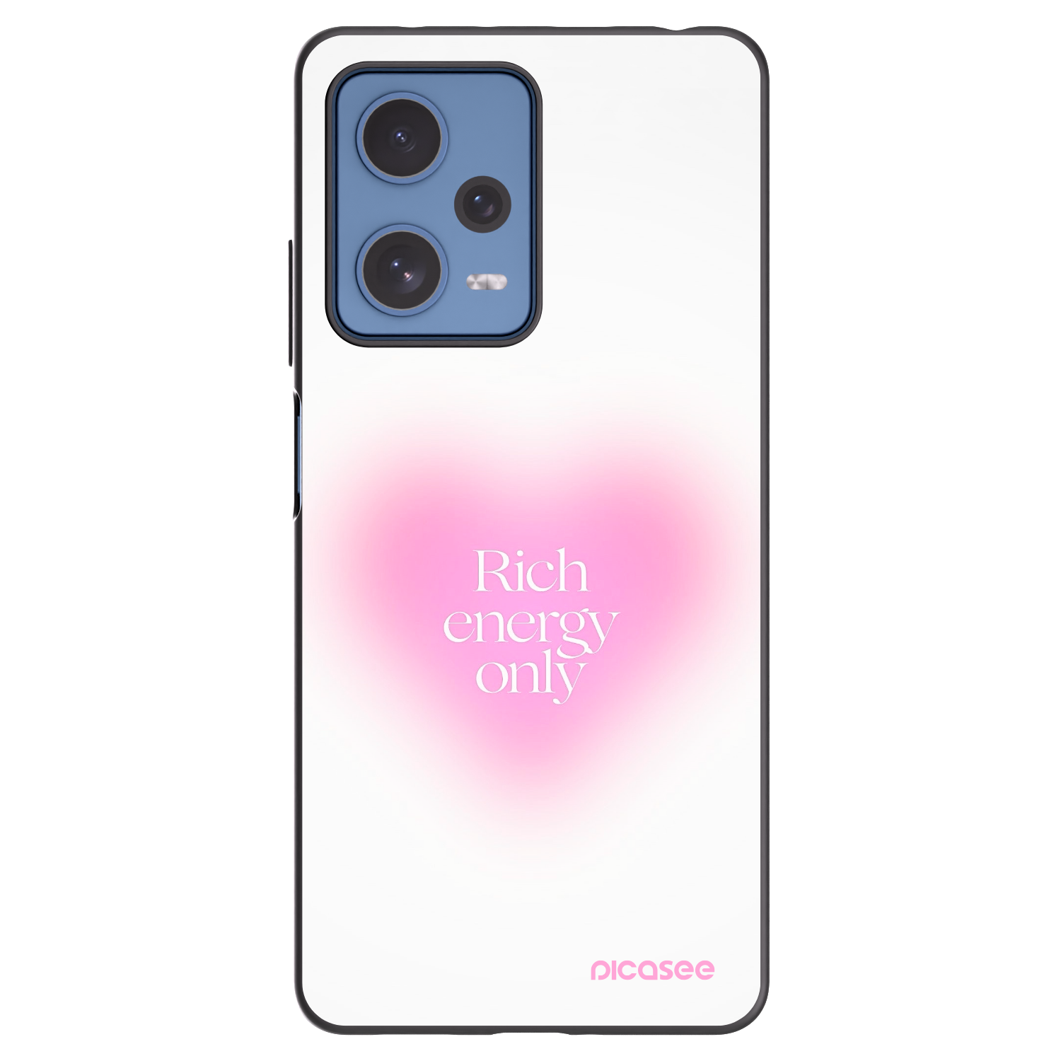 Picasee silikonowe czarne etui na Xiaomi Redmi Note 12 Pro 5G - Rich Energy