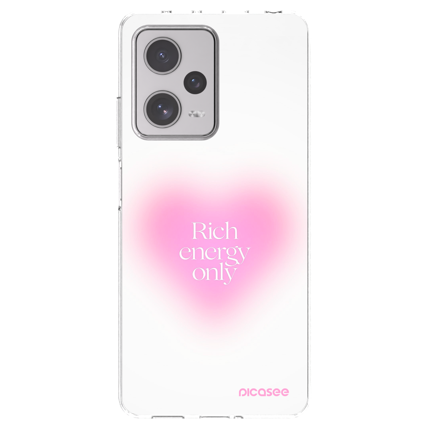 Picasee silikonowe przeźroczyste etui na Xiaomi Redmi Note 12 Pro+ 5G - Rich Energy