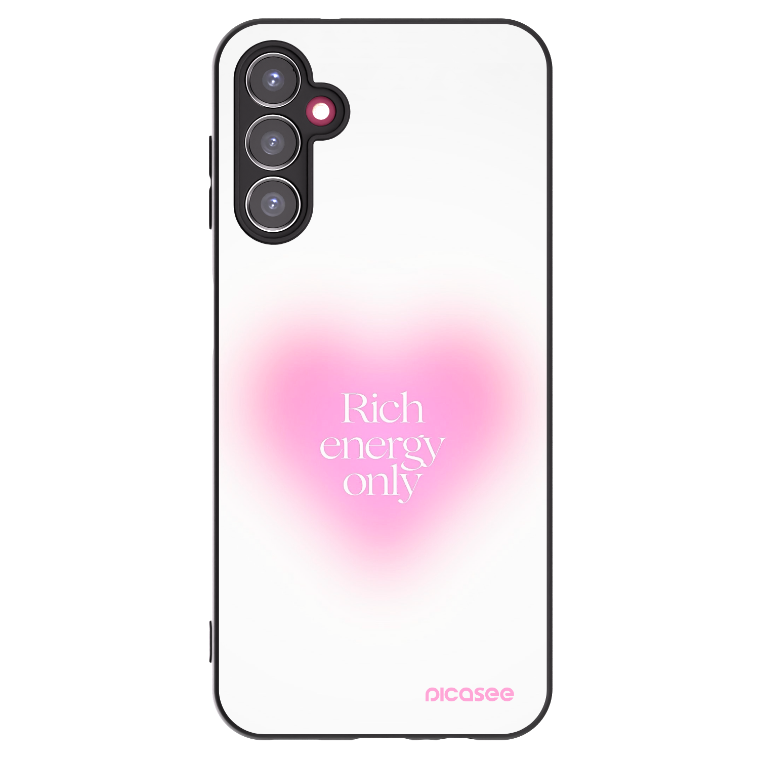 Picasee silikonowe czarne etui na Samsung Galaxy A14 4G A145R - Rich Energy