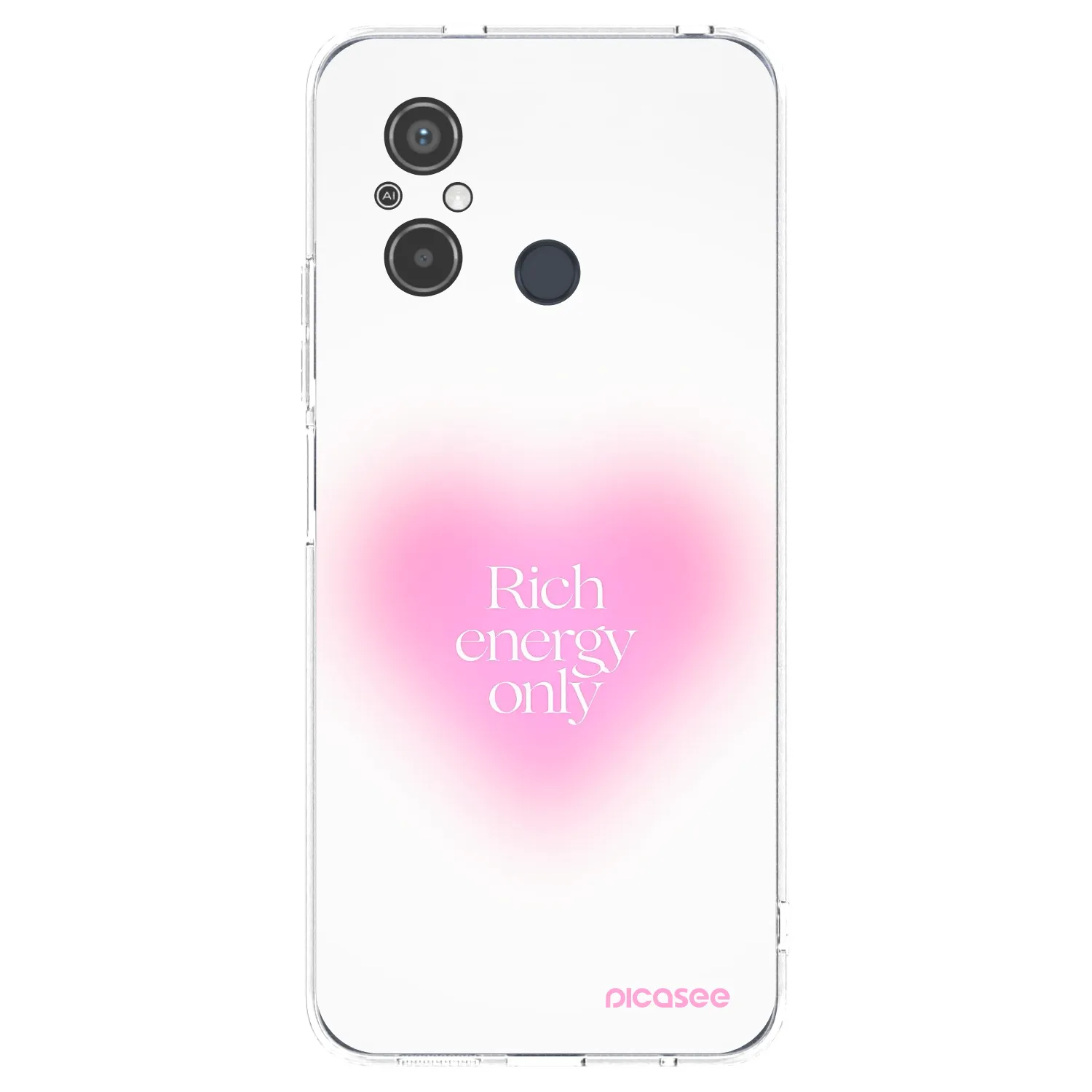 Picasee silikonowe przeźroczyste etui na Xiaomi Redmi 12C - Rich Energy