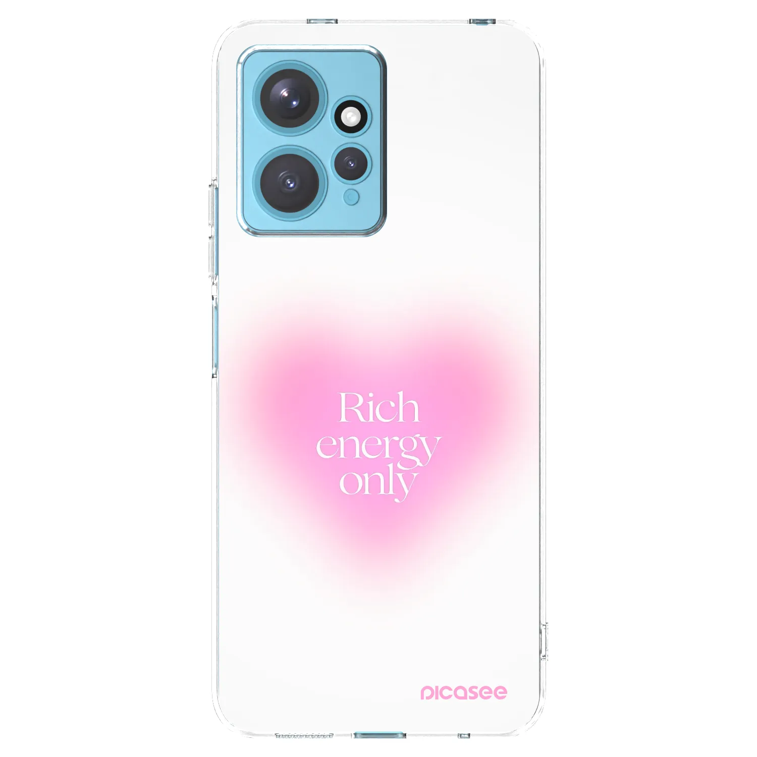 Picasee silikonowe przeźroczyste etui na Xiaomi Redmi Note 12 4G - Rich Energy