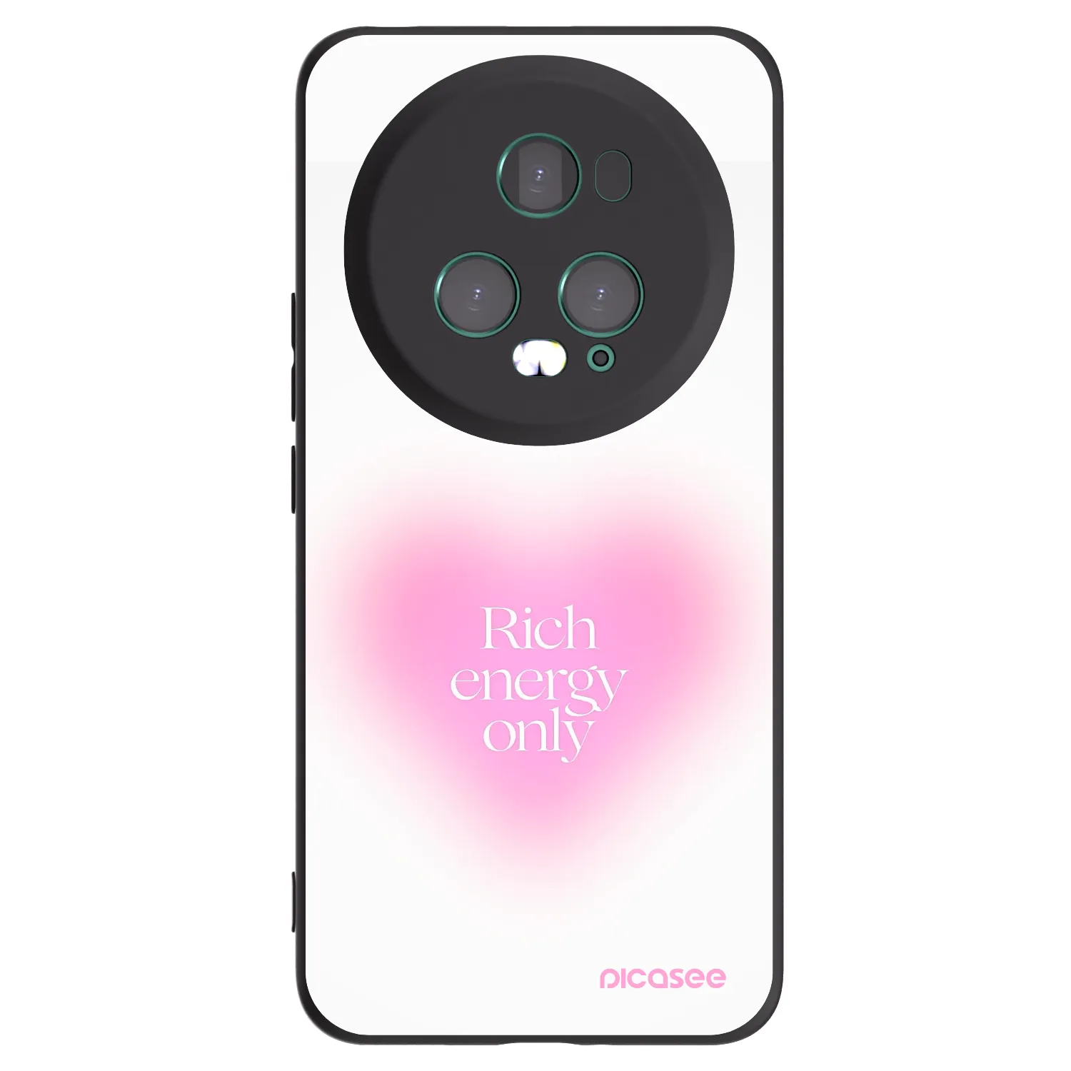 Picasee silikonowe czarne etui na Honor Magic5 Pro - Rich Energy