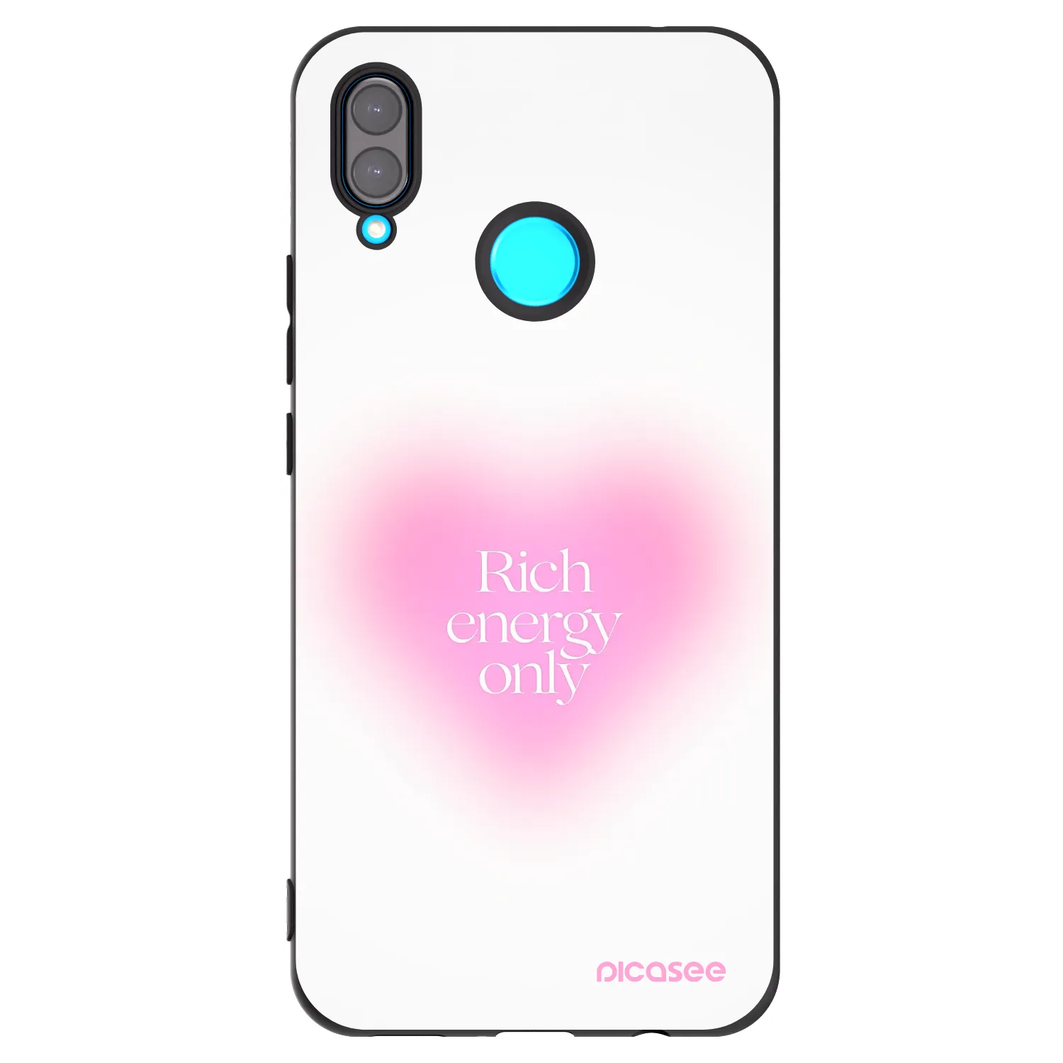 Picasee silikonowe czarne etui na Huawei Nova 3i - Rich Energy