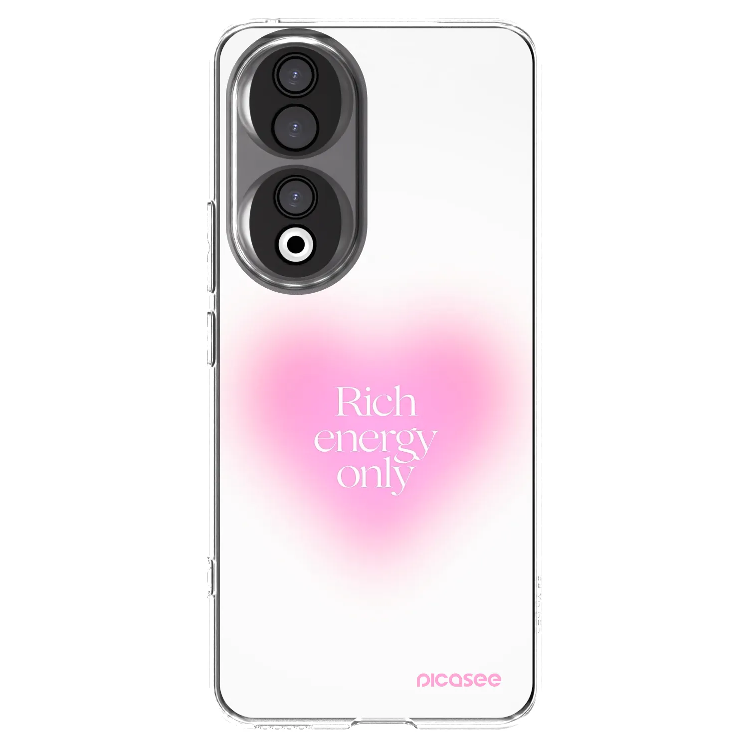 Picasee silikonowe przeźroczyste etui na Honor 90 5G - Rich Energy