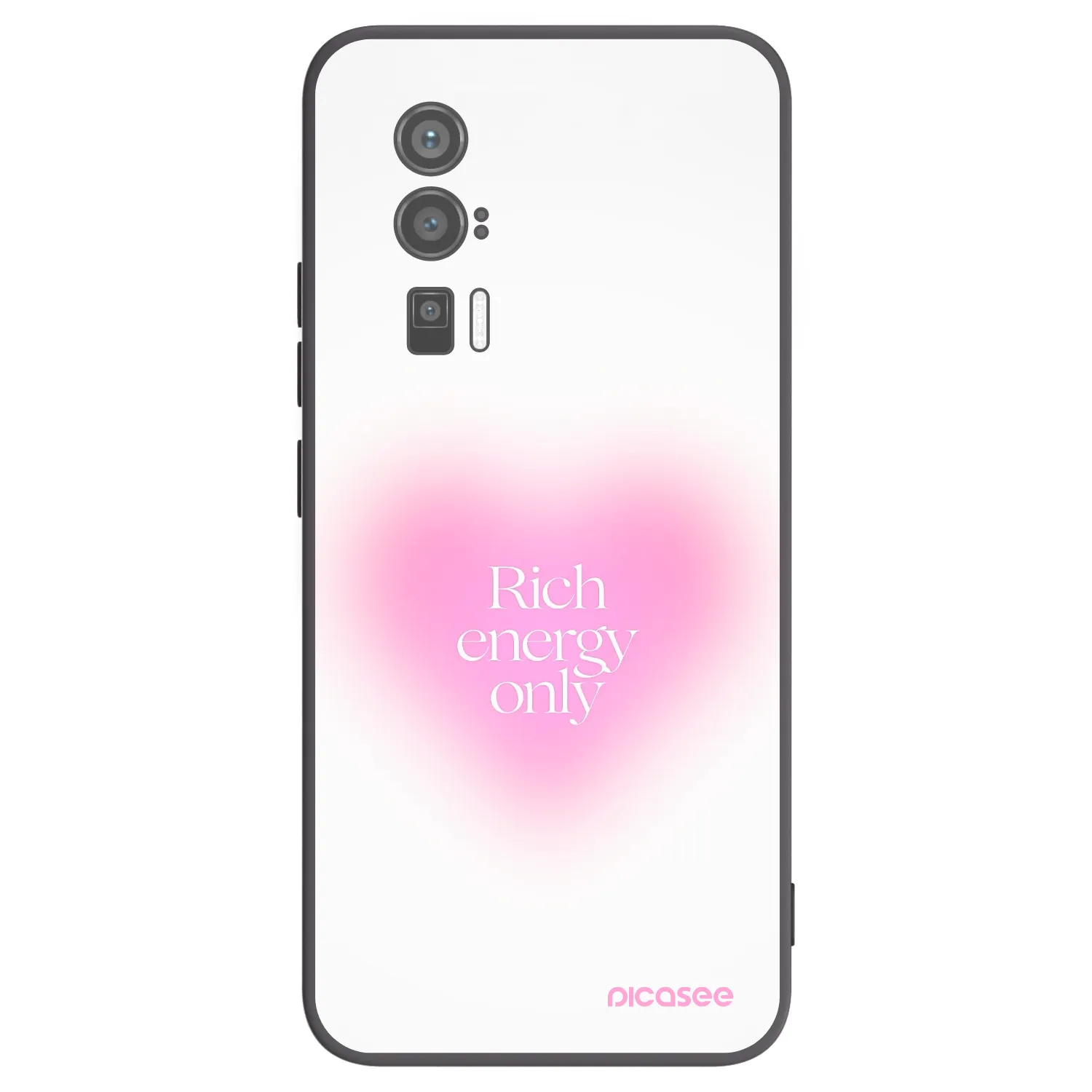 Picasee silikonowe czarne etui na Xiaomi Poco F5 Pro 5G - Rich Energy