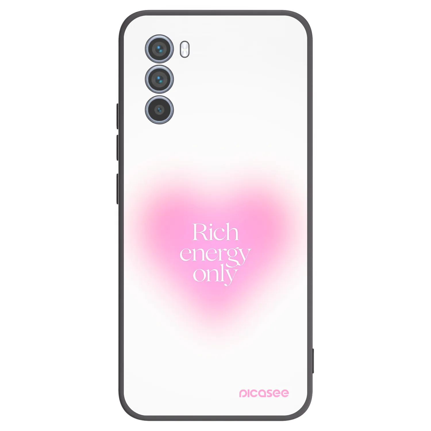 Picasee silikonowe czarne etui na Motorola Moto G62 - Rich Energy