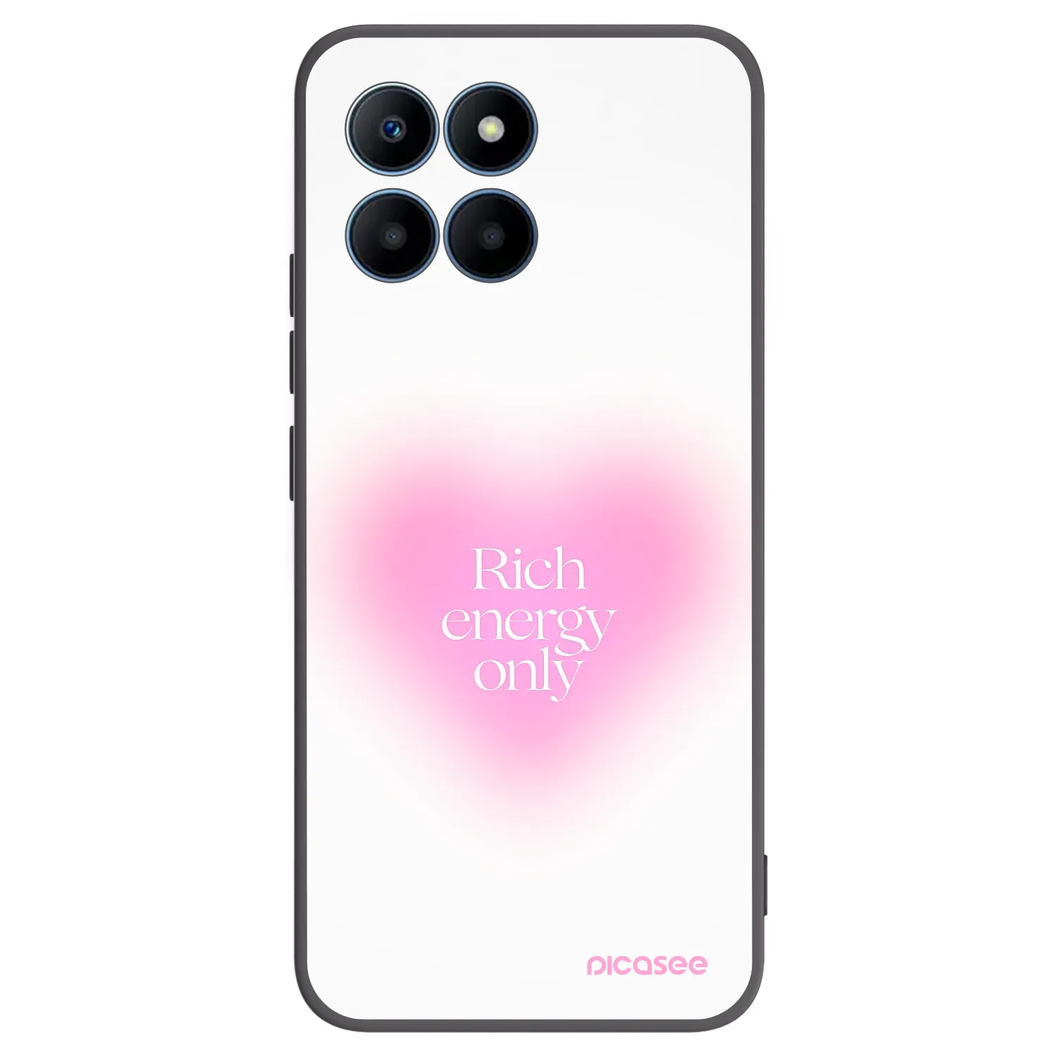 Picasee silikonowe czarne etui na Honor 70 Lite - Rich Energy