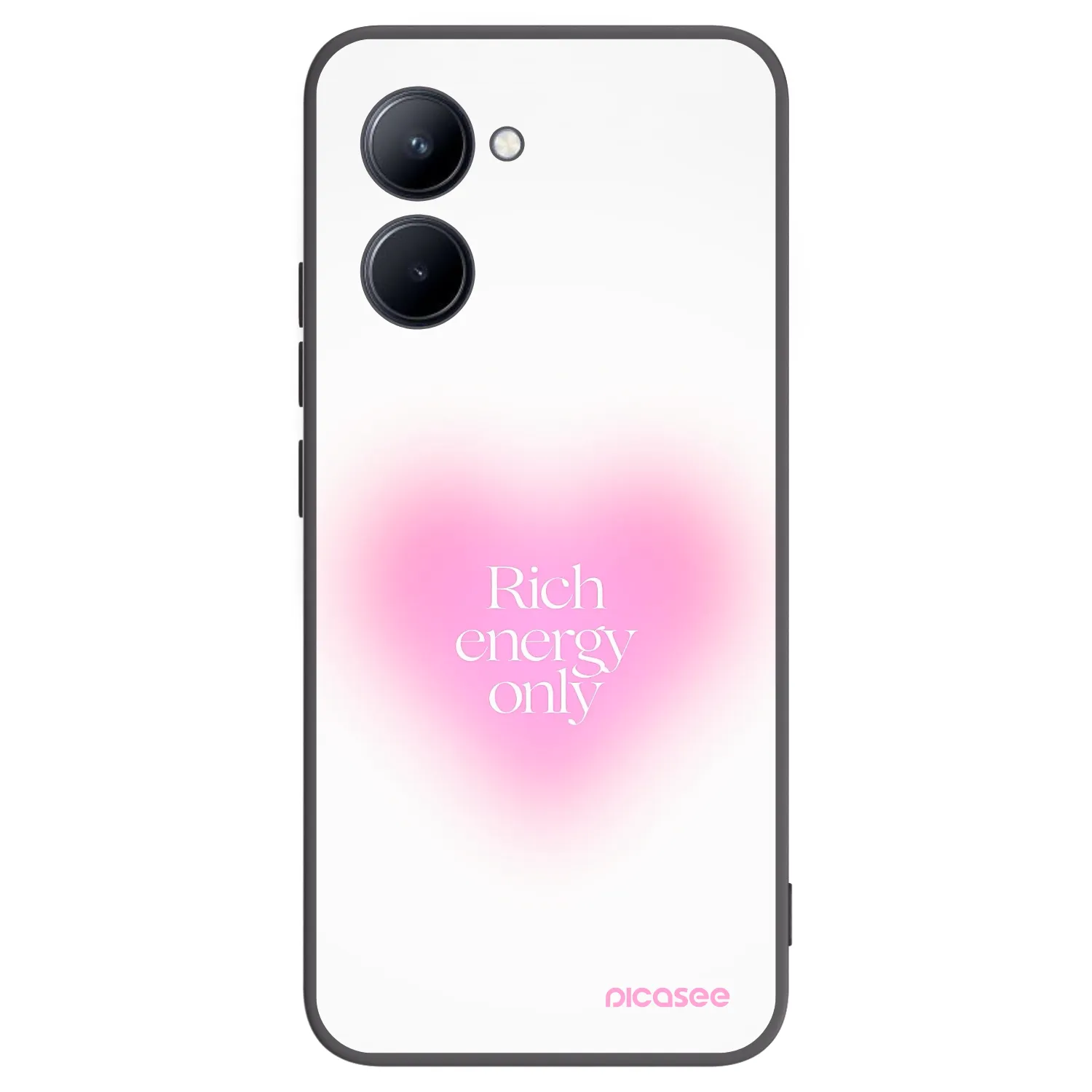 Picasee silikonowe czarne etui na Realme C33 (2023) - Rich Energy