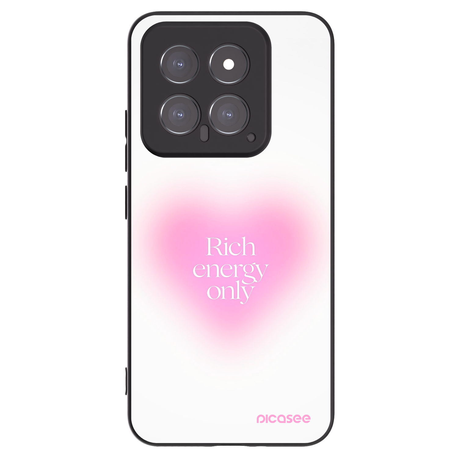 Picasee silikonowe czarne etui na Xiaomi 14 - Rich Energy