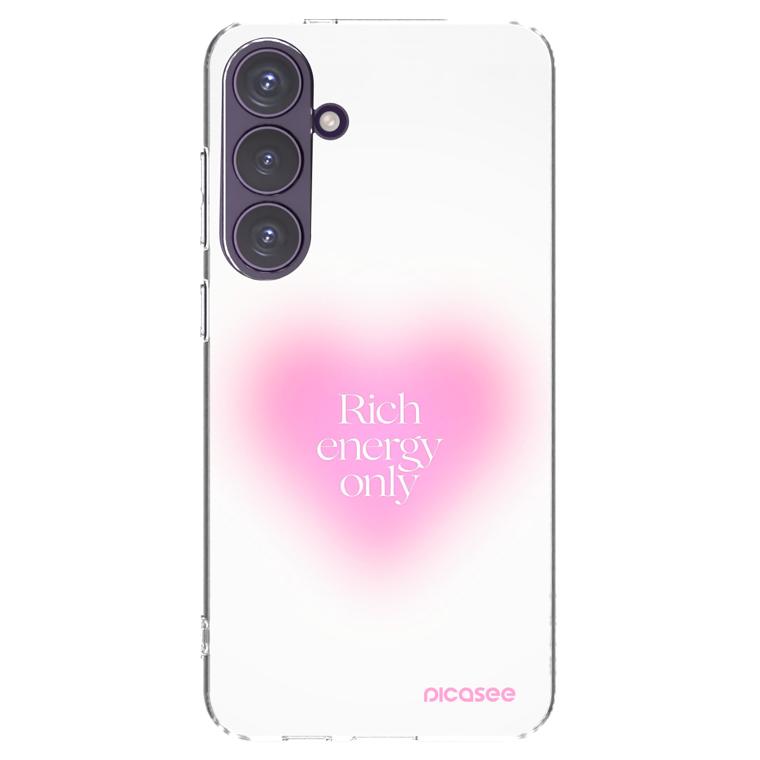 Picasee silikonowe przeźroczyste etui na Samsung Galaxy S24+ S926B 5G - Rich Energy