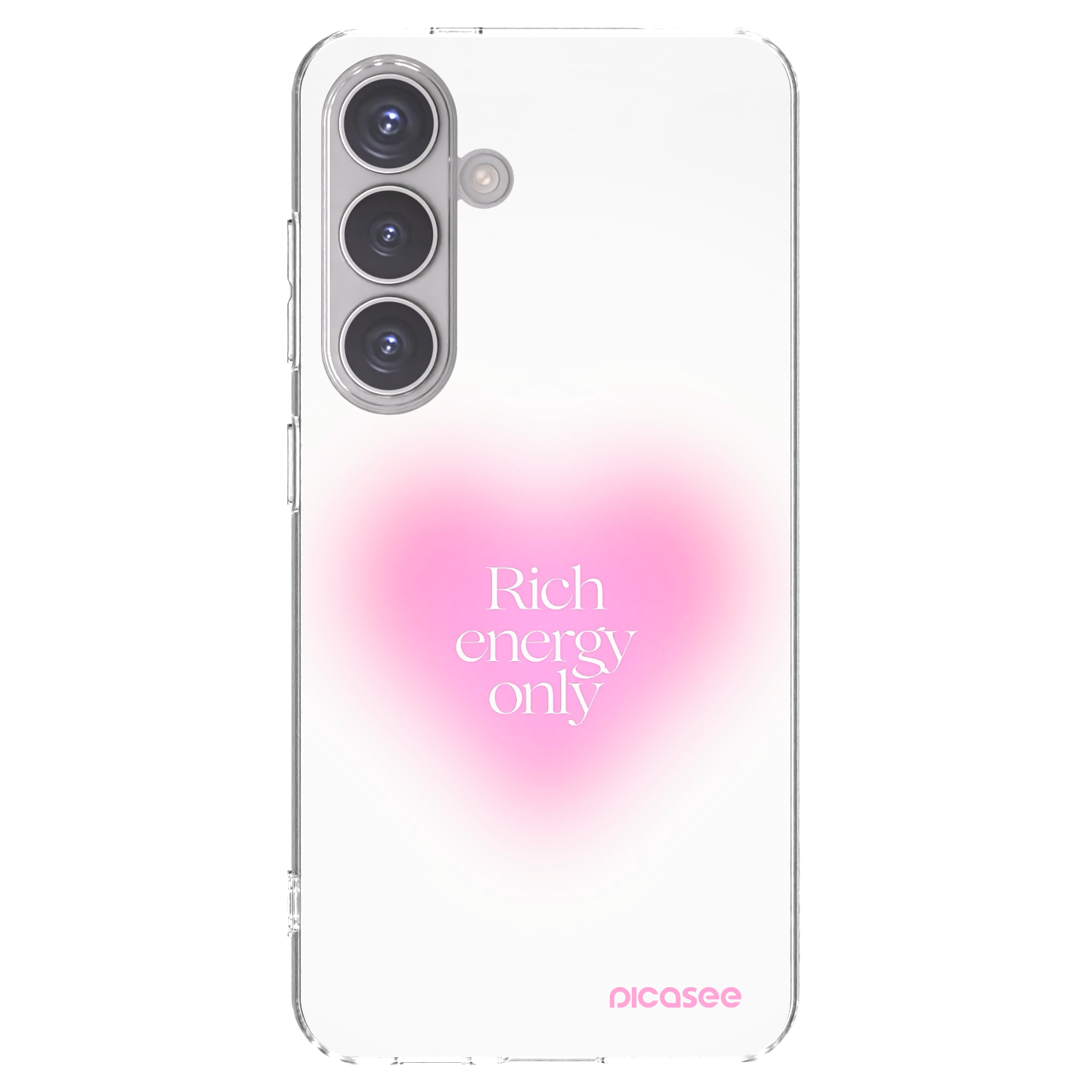 Picasee silikonowe przeźroczyste etui na Samsung Galaxy S24 S921B 5G - Rich Energy