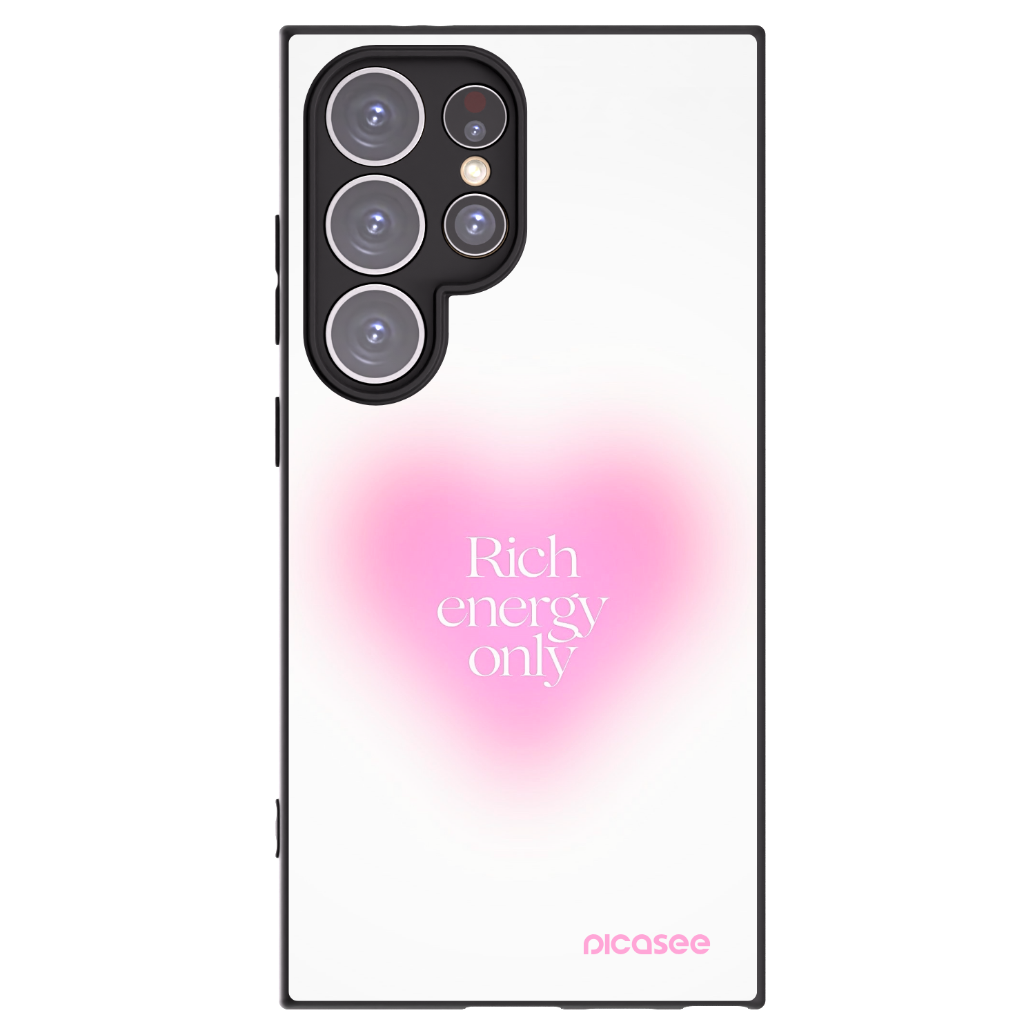 Picasee silikonowe czarne etui na Samsung Galaxy S24 Ultra S928B 5G - Rich Energy