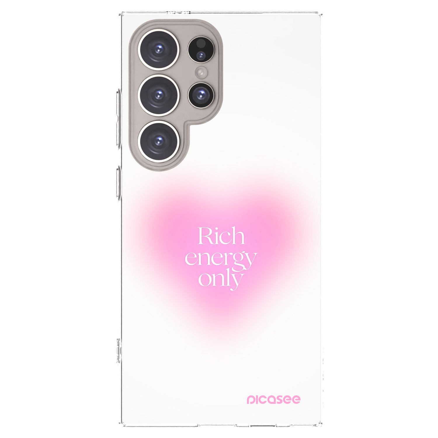 Picasee silikonowe przeźroczyste etui na Samsung Galaxy S24 Ultra S928B 5G - Rich Energy